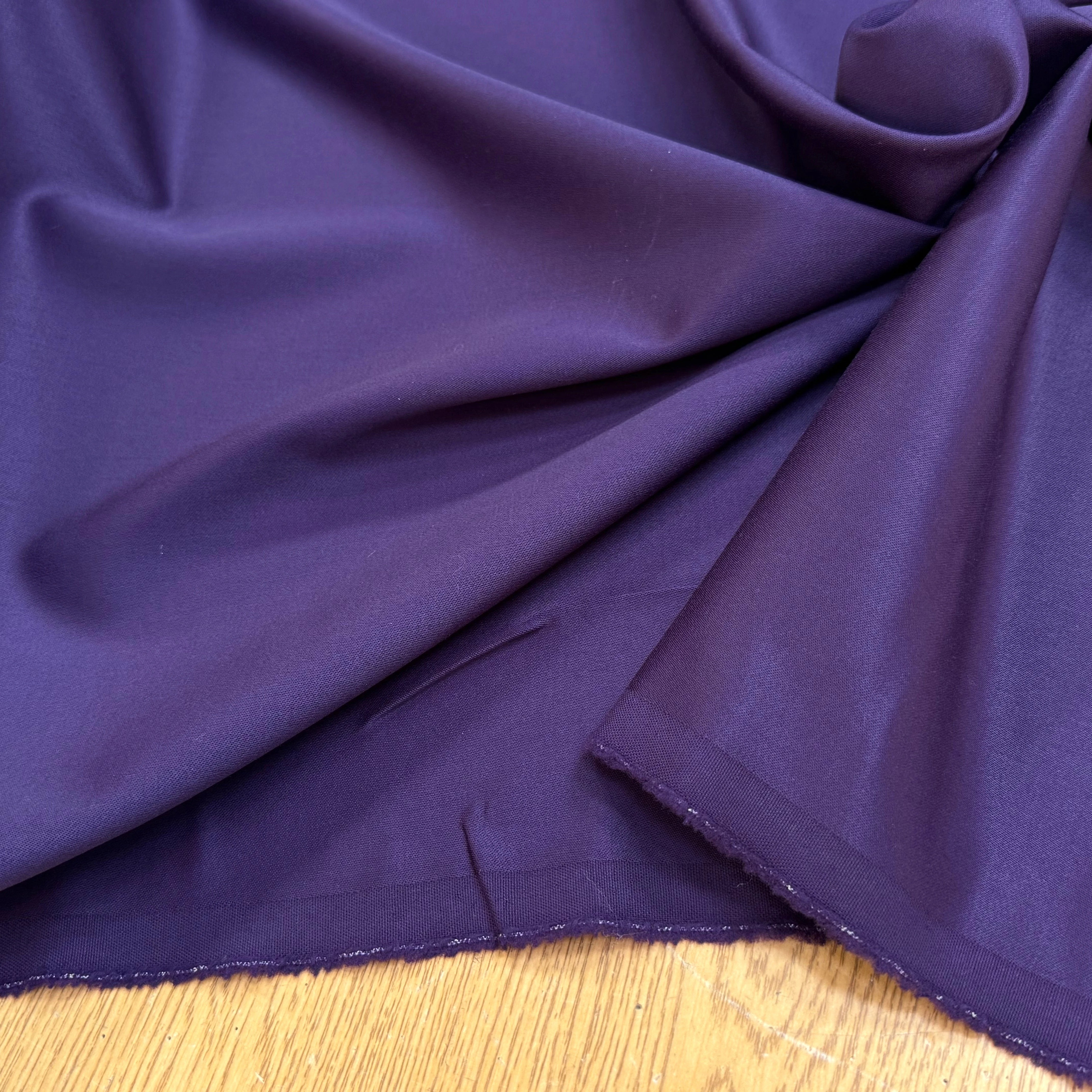 DRAPERIE DE LAINE ENVERS SATINÉ SUBLIME STRETCH VIOLET DOUX TOUCHER - My Little Coupon