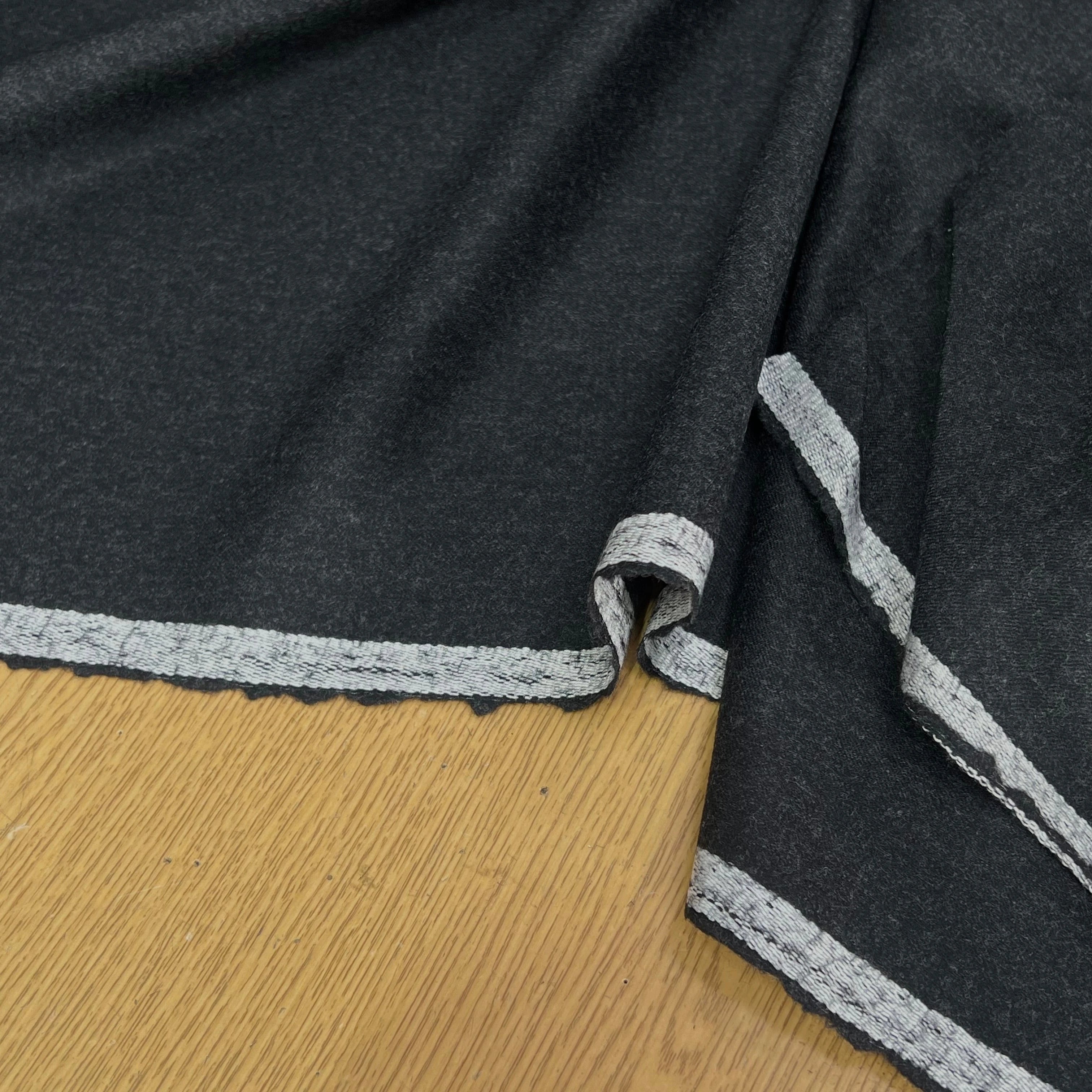 DRAPERIE DE LAINE FLANELLE GRIS CHINÉ - My Little Coupon