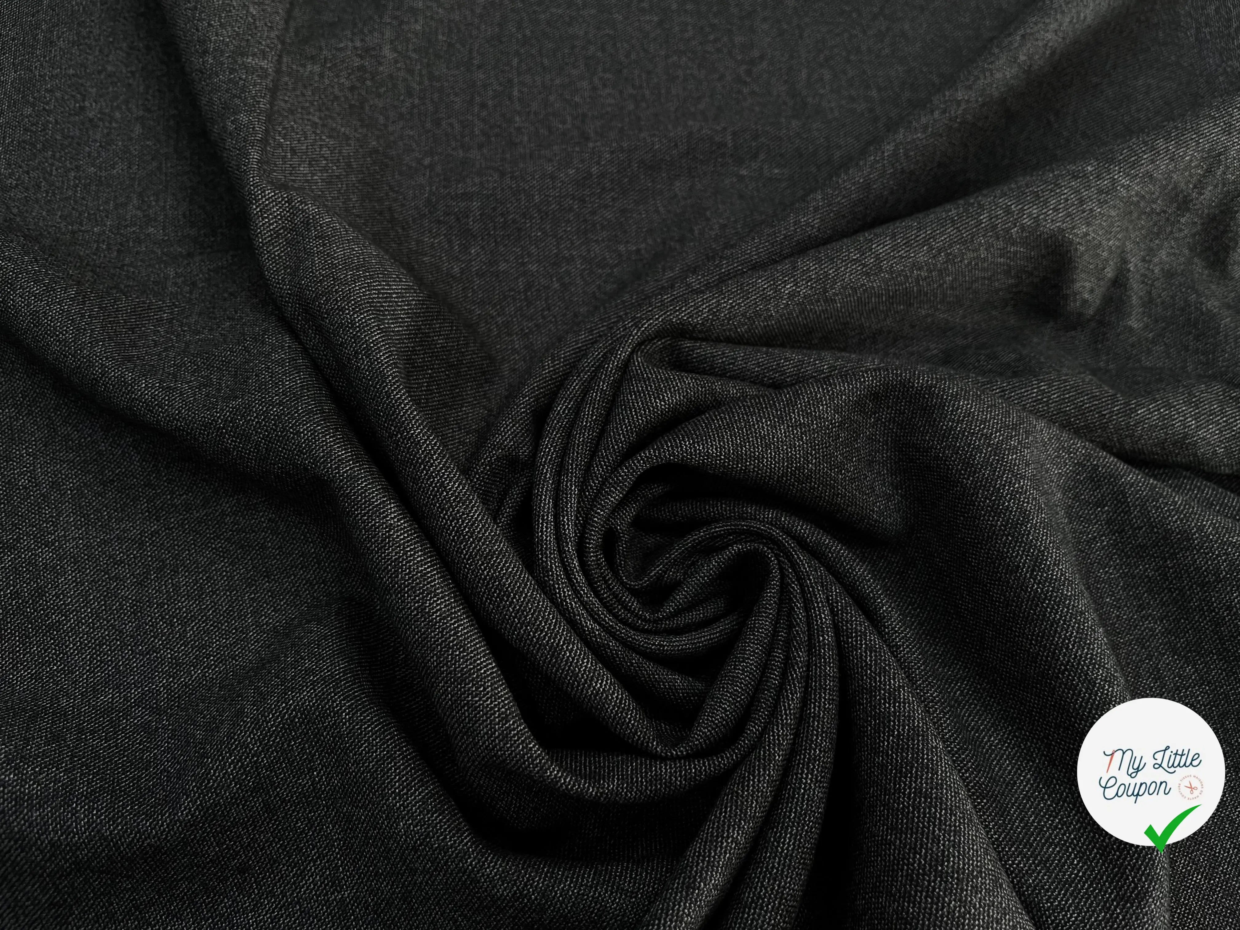 DRAPERIE DE LAINE GRIS CHINÉ DEPERLANTE ULTRA CHIC - My Little Coupon