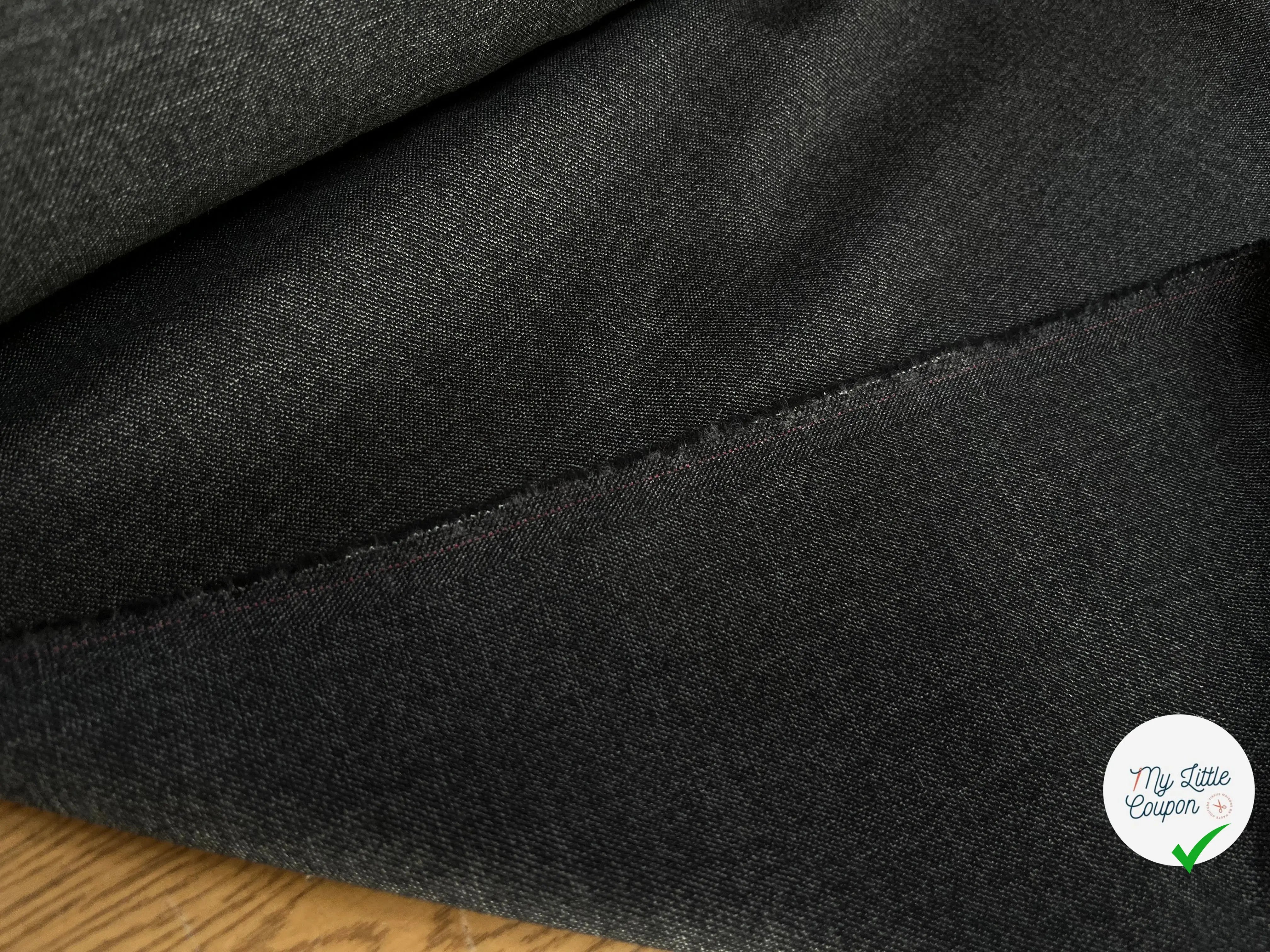 DRAPERIE DE LAINE GRIS CHINÉ DEPERLANTE ULTRA CHIC - My Little Coupon