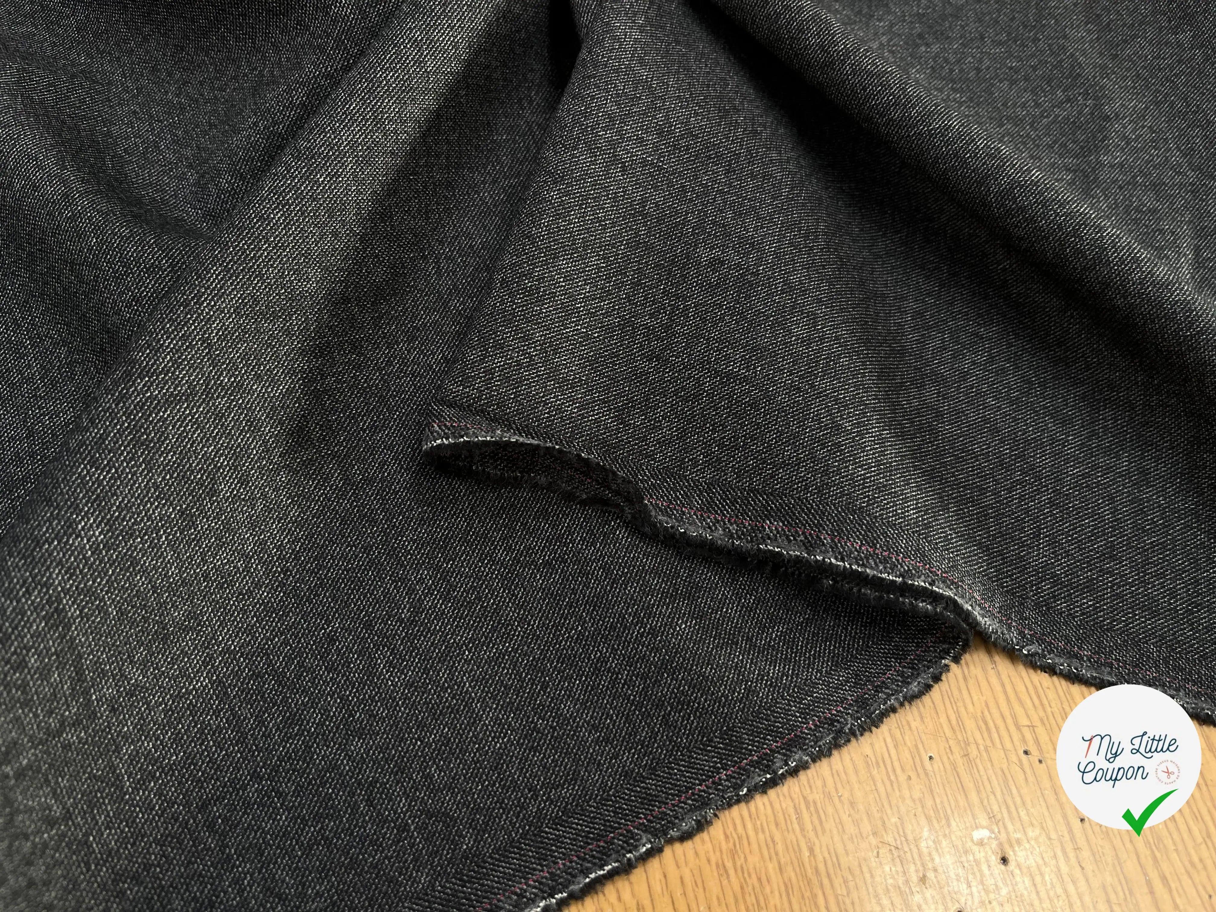 DRAPERIE DE LAINE GRIS CHINÉ DEPERLANTE ULTRA CHIC - My Little Coupon