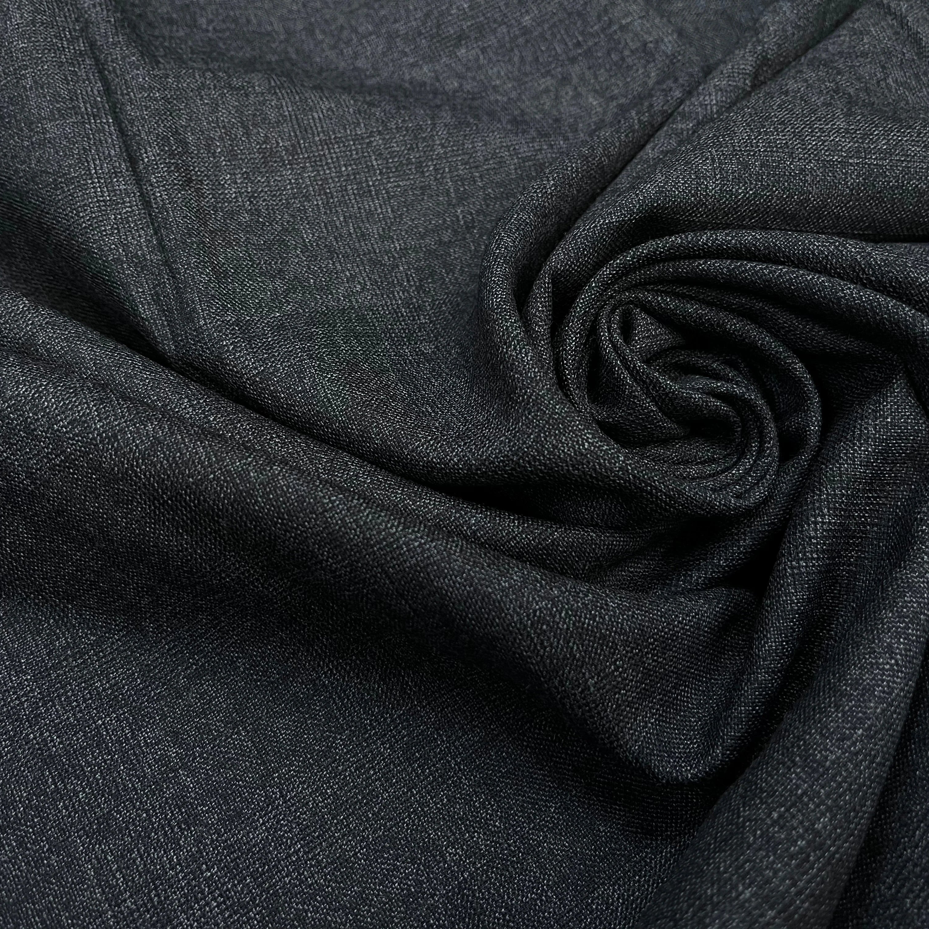 DRAPERIE DE LAINE GRIS CHINÉ FIL BLANC SUR LA LISIÈRE - My Little Coupon