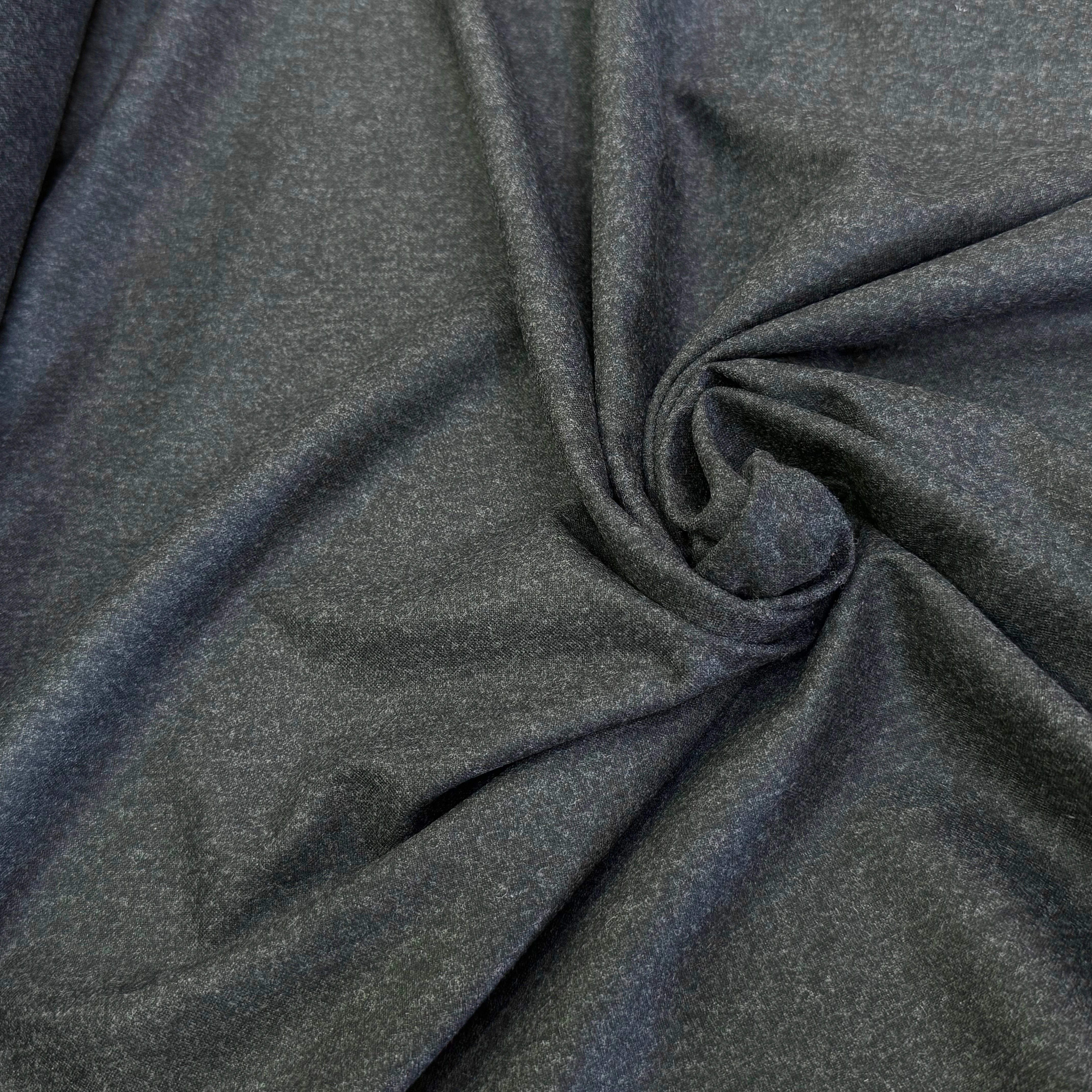 DRAPERIE DE LAINE GRIS CHINÉ STRETCH TOUCHER DOUX - My Little Coupon