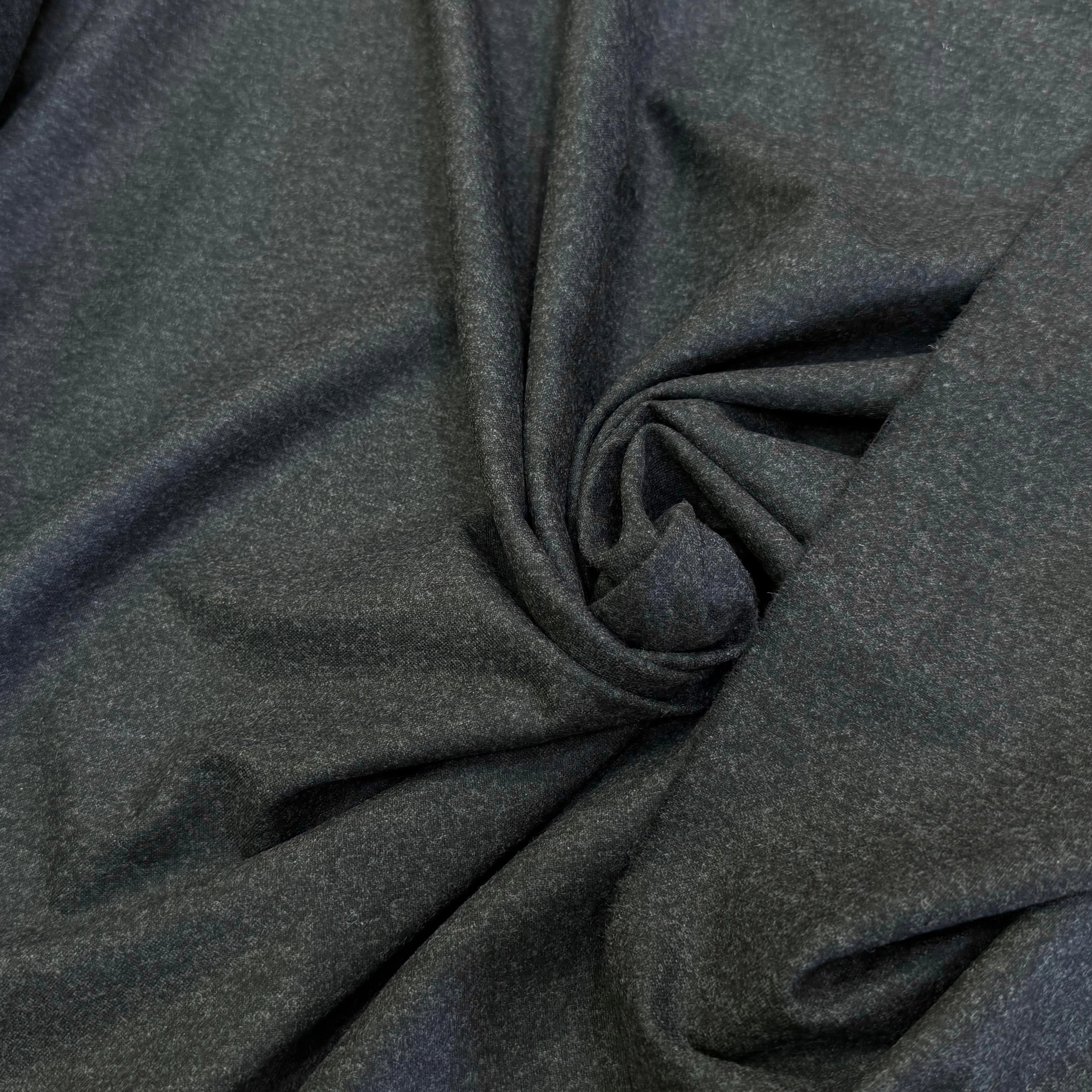 DRAPERIE DE LAINE GRIS CHINÉ STRETCH TOUCHER DOUX - My Little Coupon