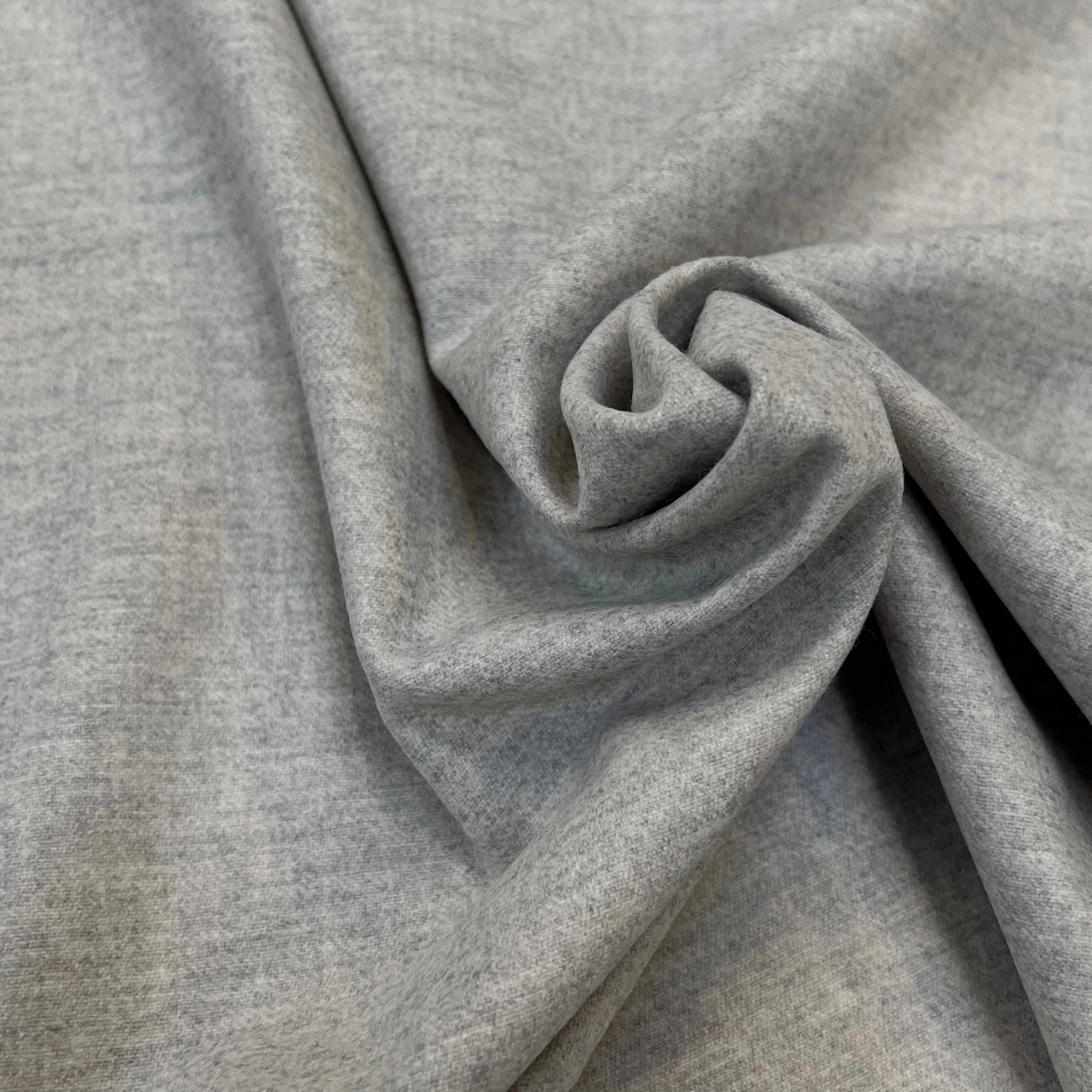 DRAPERIE DE LAINE GRIS CLAIR SUPERBE 100% LAINE VIERGE 150CM - My Little Coupon