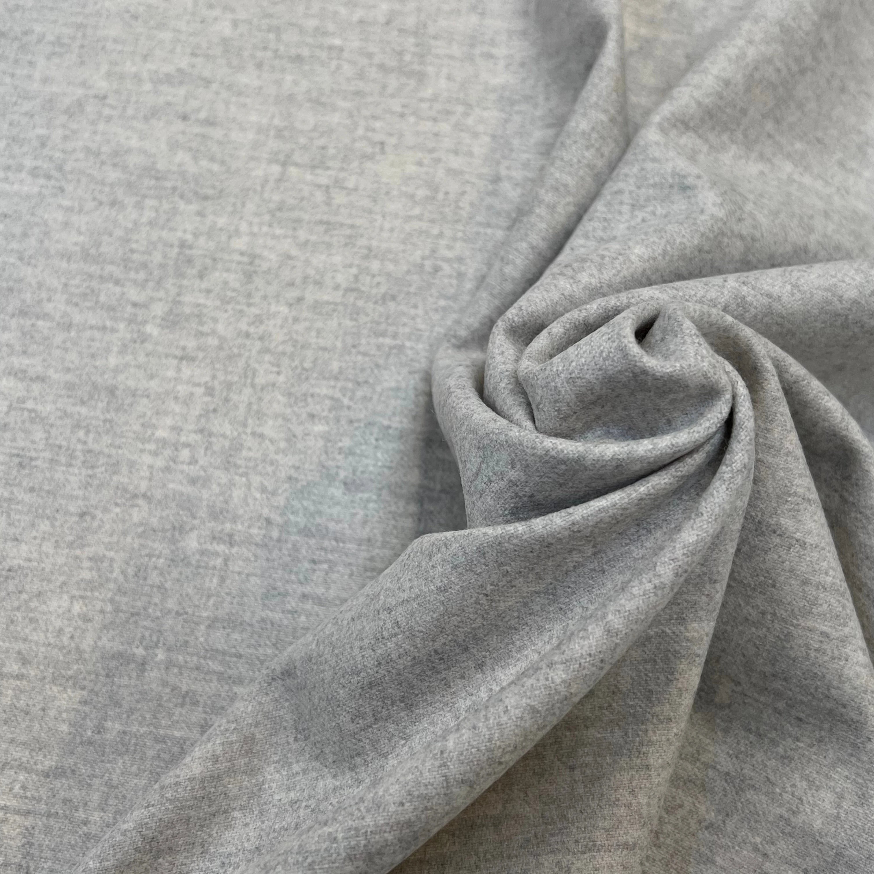 DRAPERIE DE LAINE GRIS CLAIR SUPERBE 100% LAINE VIERGE 150CM - My Little Coupon