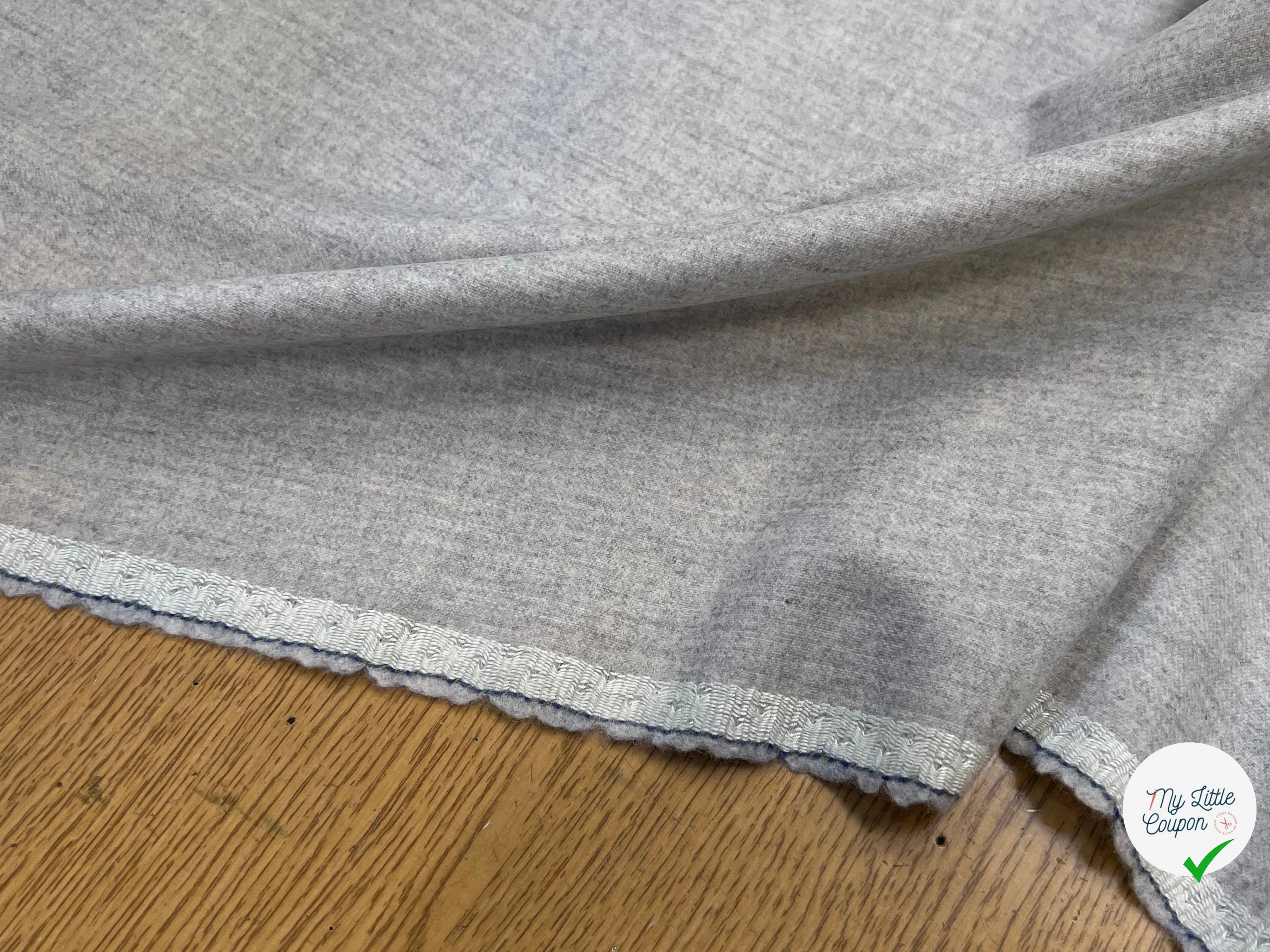 DRAPERIE DE LAINE GRIS CLAIR SUPERBE 100% LAINE VIERGE 150CM - My Little Coupon