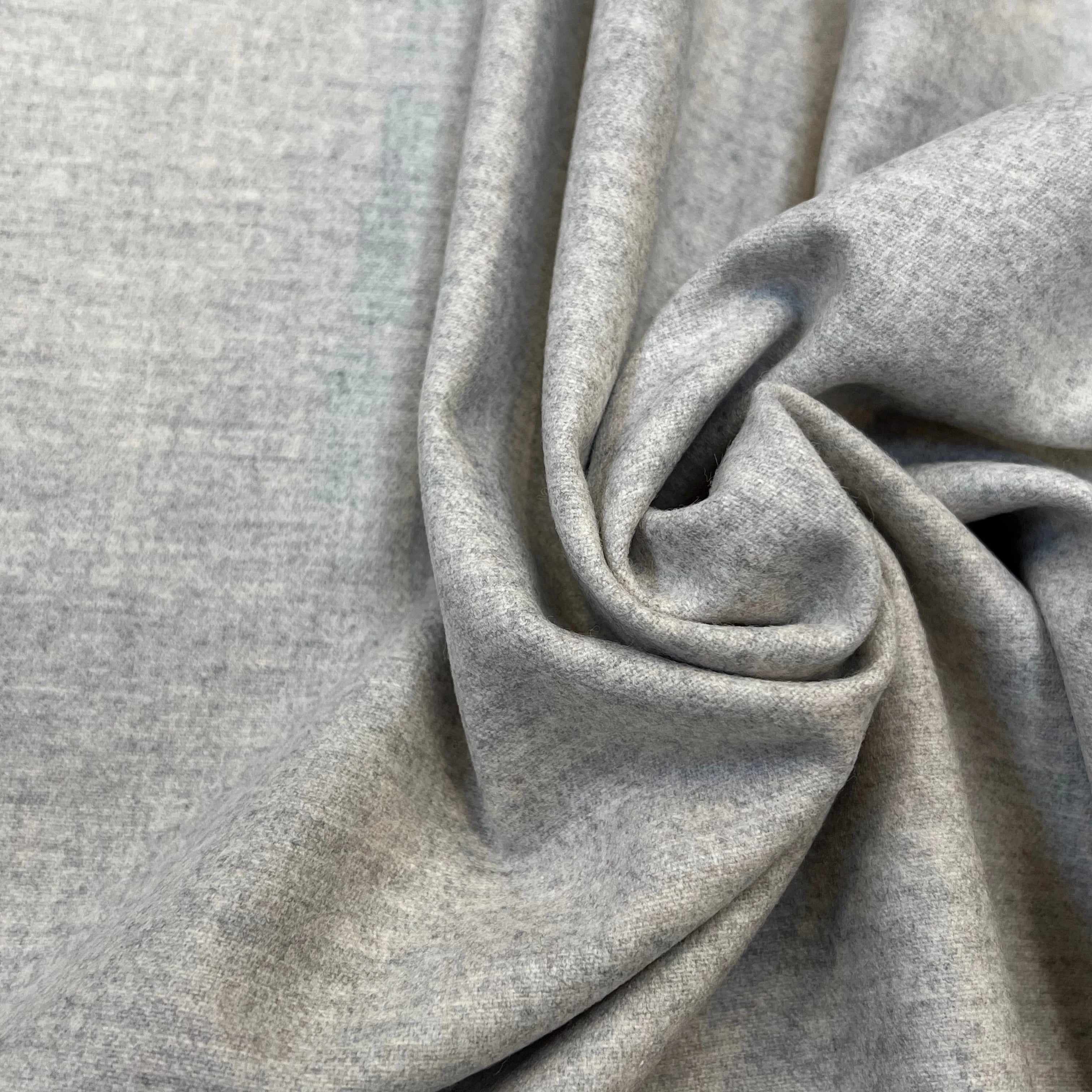 DRAPERIE DE LAINE GRIS CLAIR SUPERBE 100% LAINE VIERGE 150CM - My Little Coupon