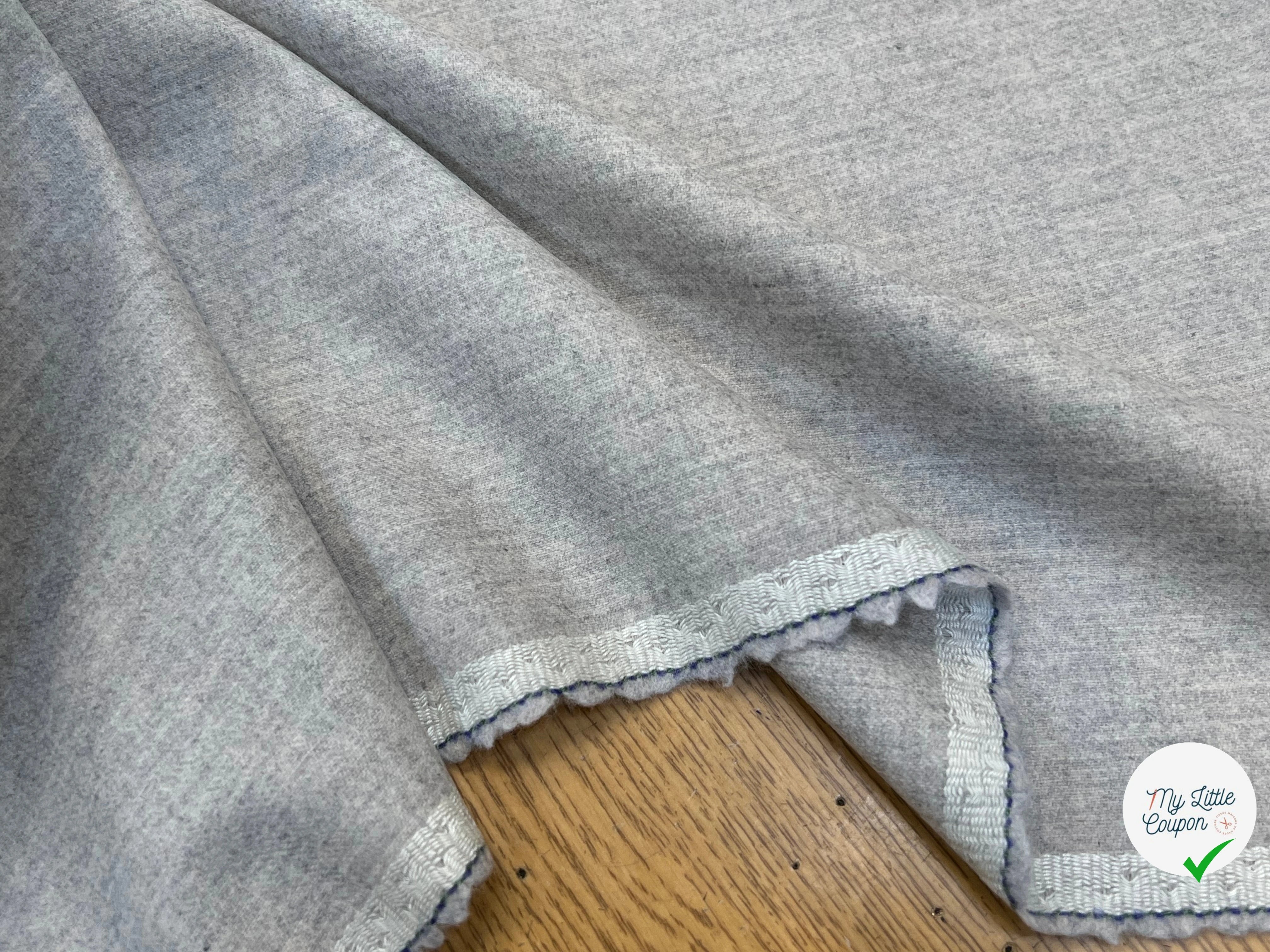 DRAPERIE DE LAINE GRIS CLAIR SUPERBE 100% LAINE VIERGE 150CM - My Little Coupon