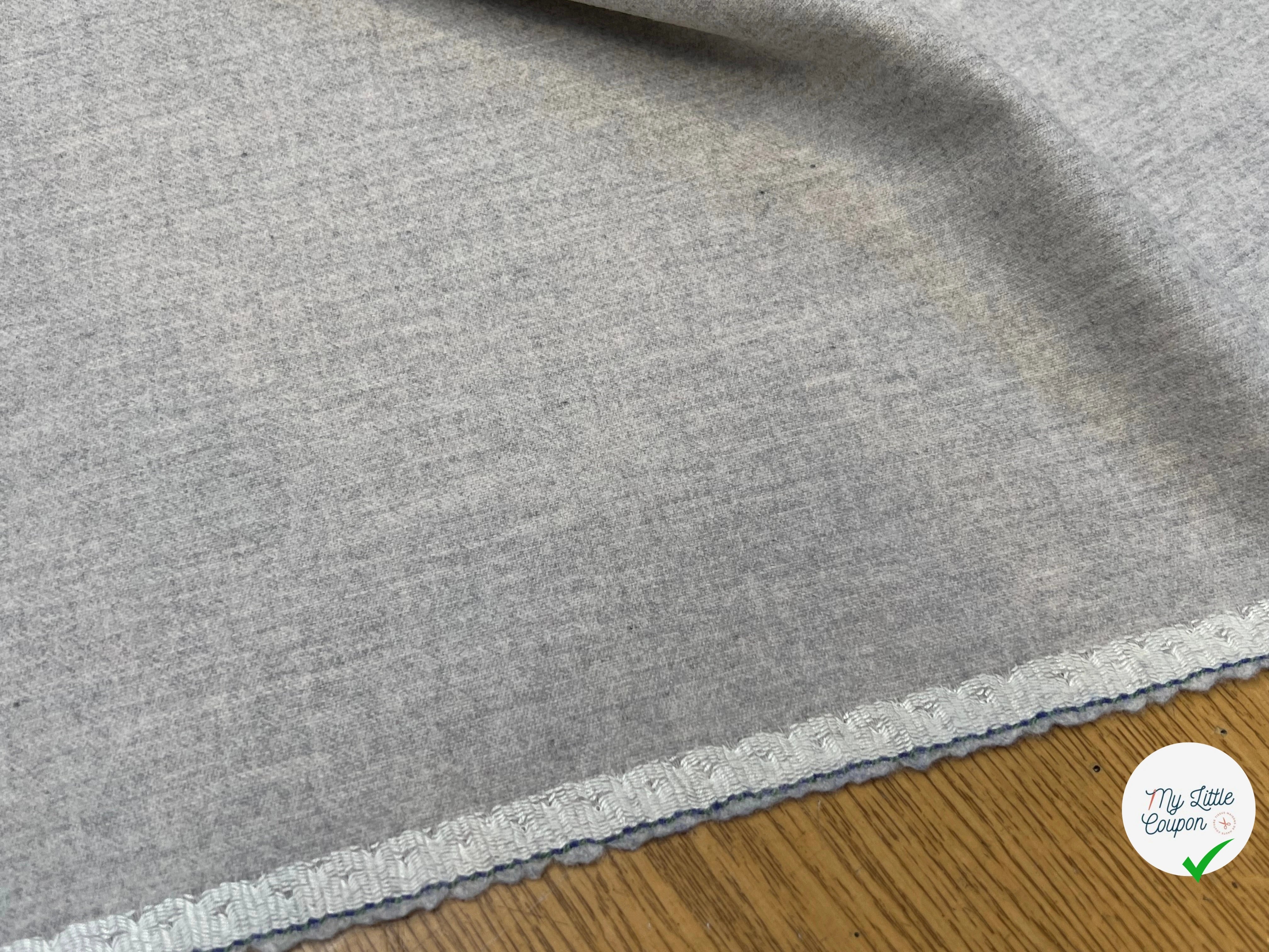 DRAPERIE DE LAINE GRIS CLAIR SUPERBE 100% LAINE VIERGE 150CM - My Little Coupon