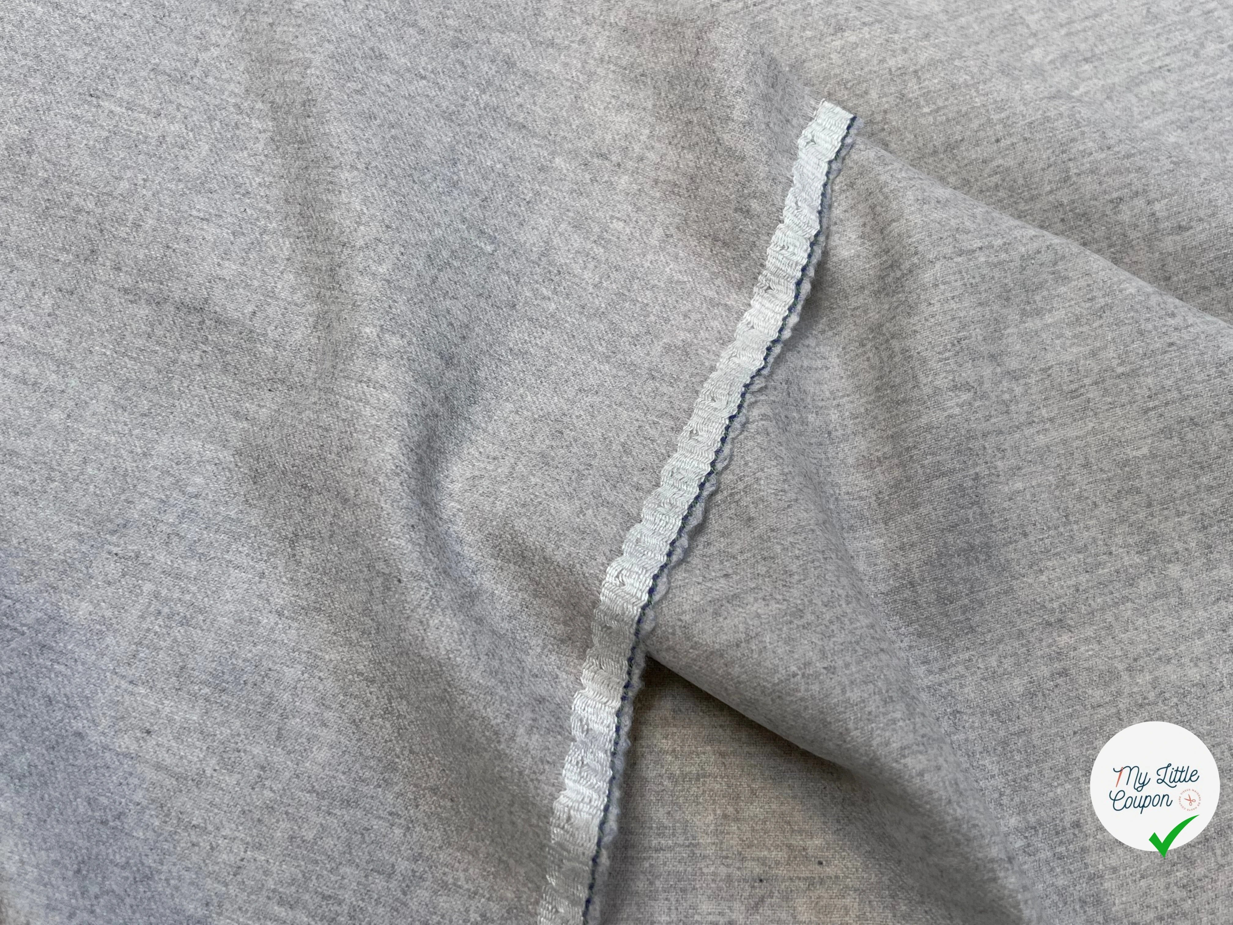 DRAPERIE DE LAINE GRIS CLAIR SUPERBE 100% LAINE VIERGE 150CM - My Little Coupon