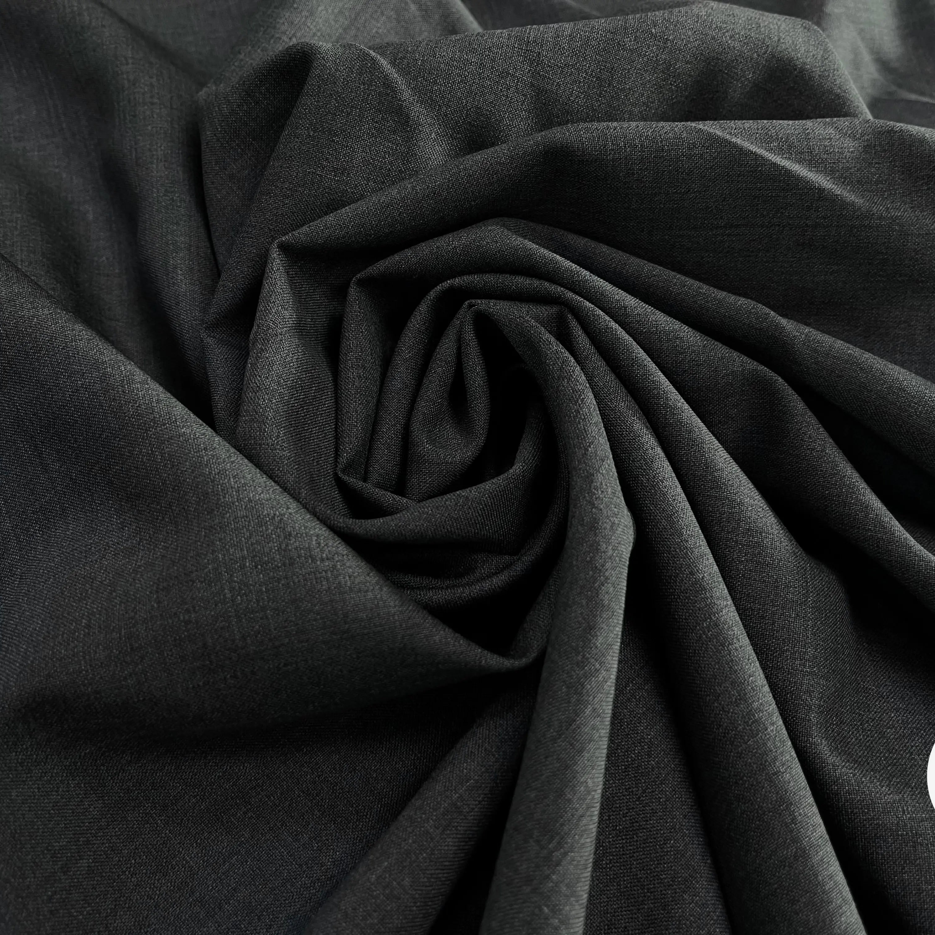 DRAPERIE DE LAINE GRIS DEPERLANTE FIL ROUGE SUR UNE LISIÈRE - My Little Coupon