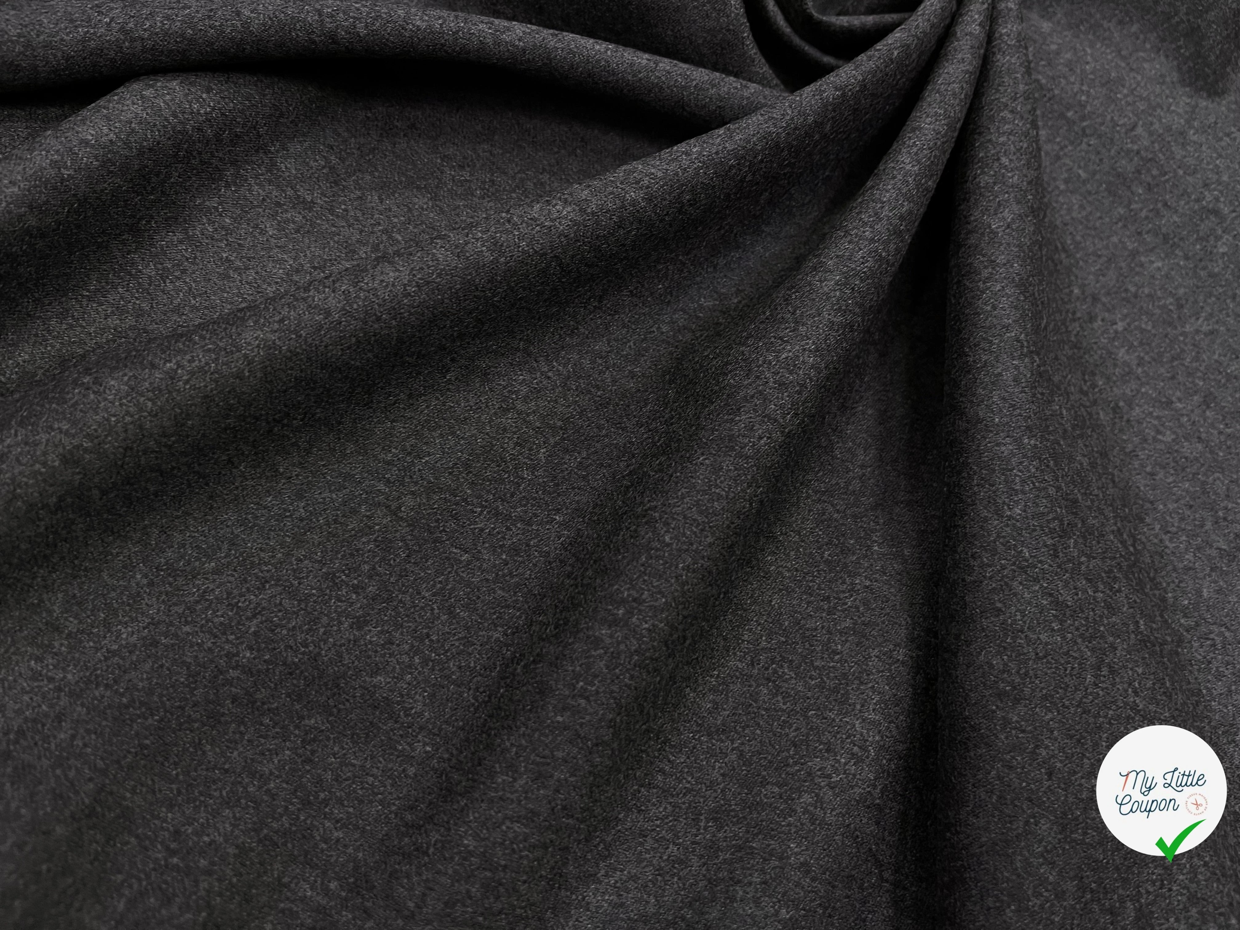 DRAPERIE DE LAINE GRIS FONCÉ 100% LAINE - My Little Coupon