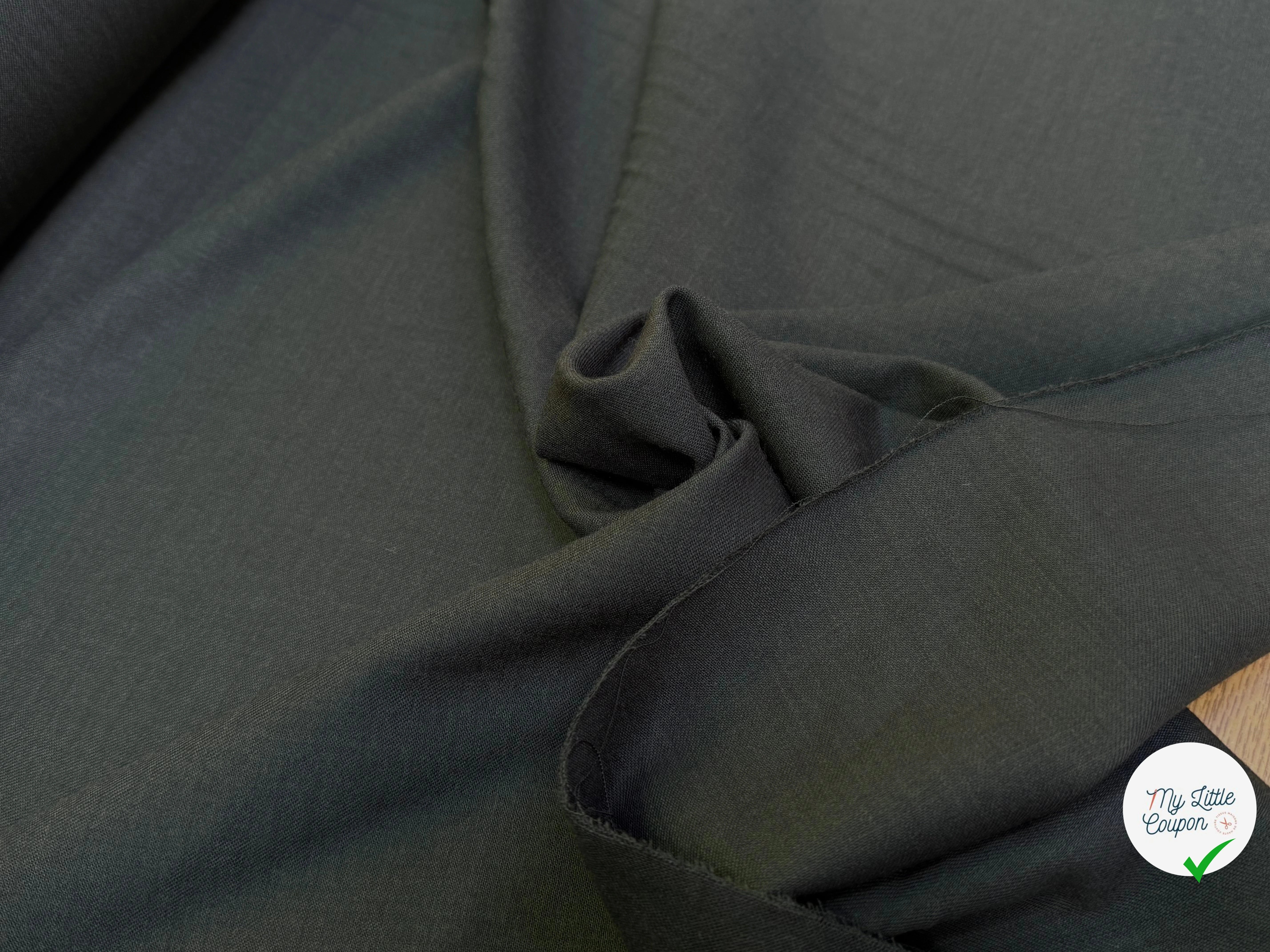 DRAPERIE DE LAINE GRIS KAKI FONCÉ ULTRA BELLE - My Little Coupon