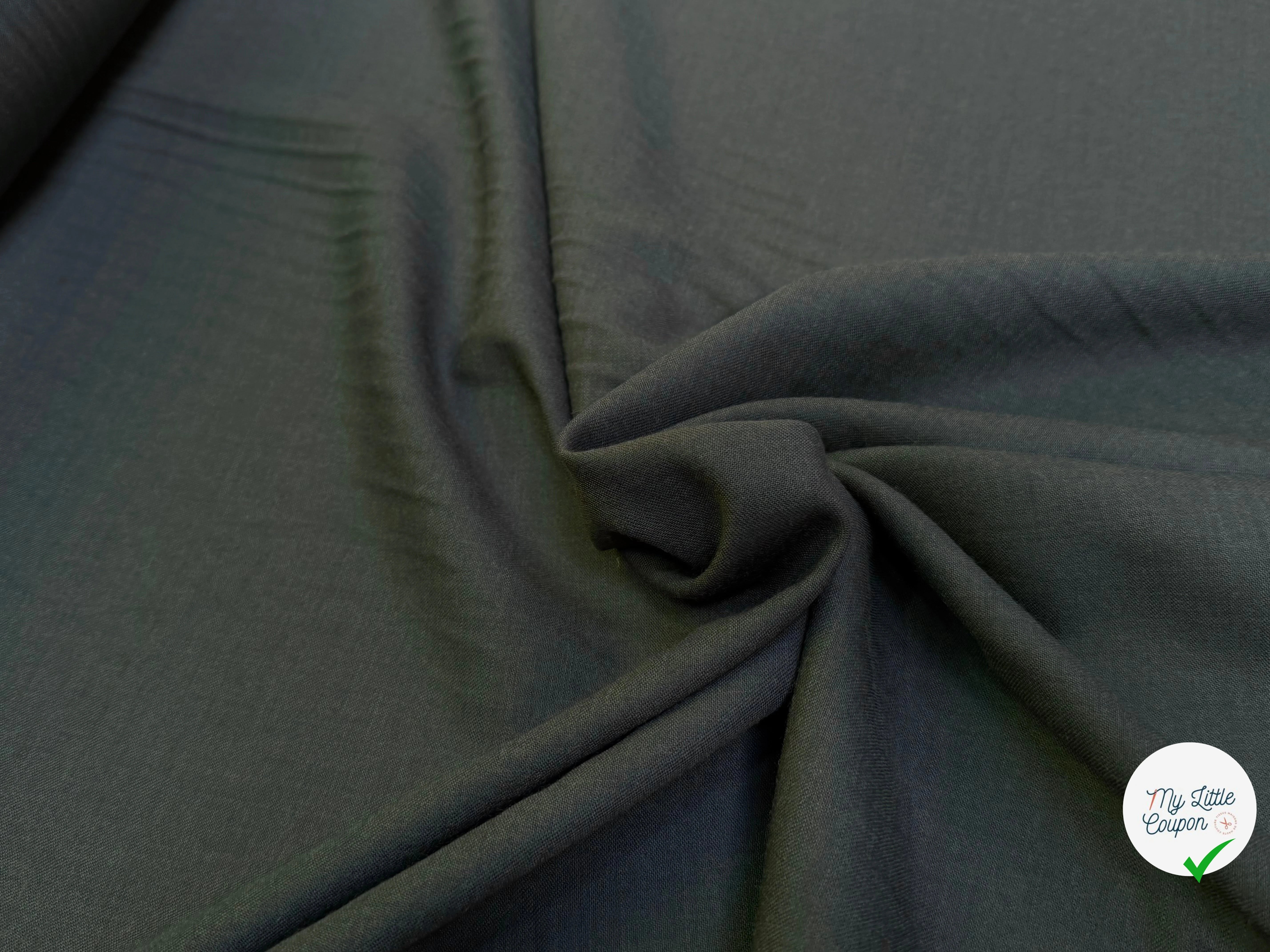 DRAPERIE DE LAINE GRIS KAKI FONCÉ ULTRA BELLE - My Little Coupon
