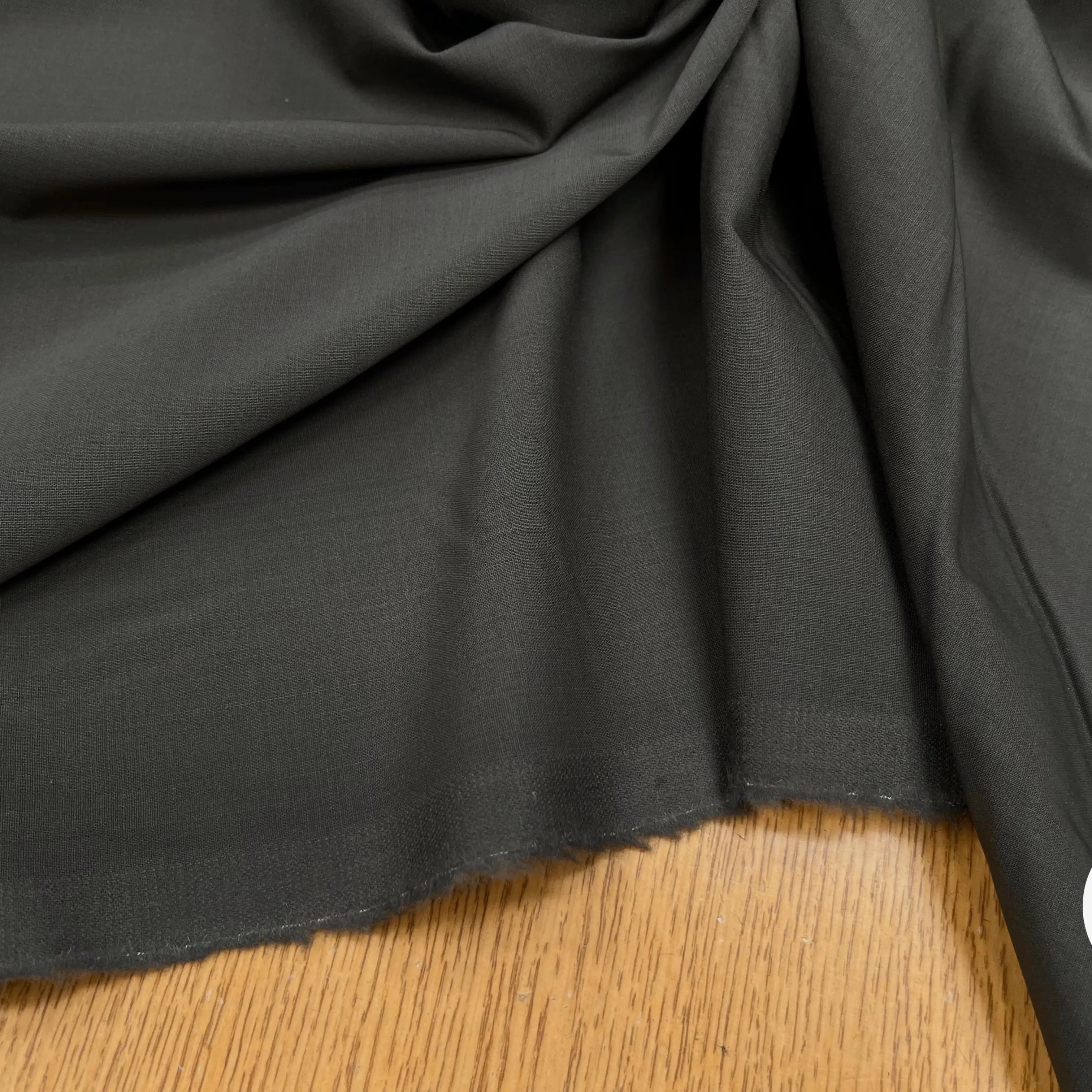 DRAPERIE DE LAINE GRIS KAKI STRETCH DEPERLANTE - My Little Coupon