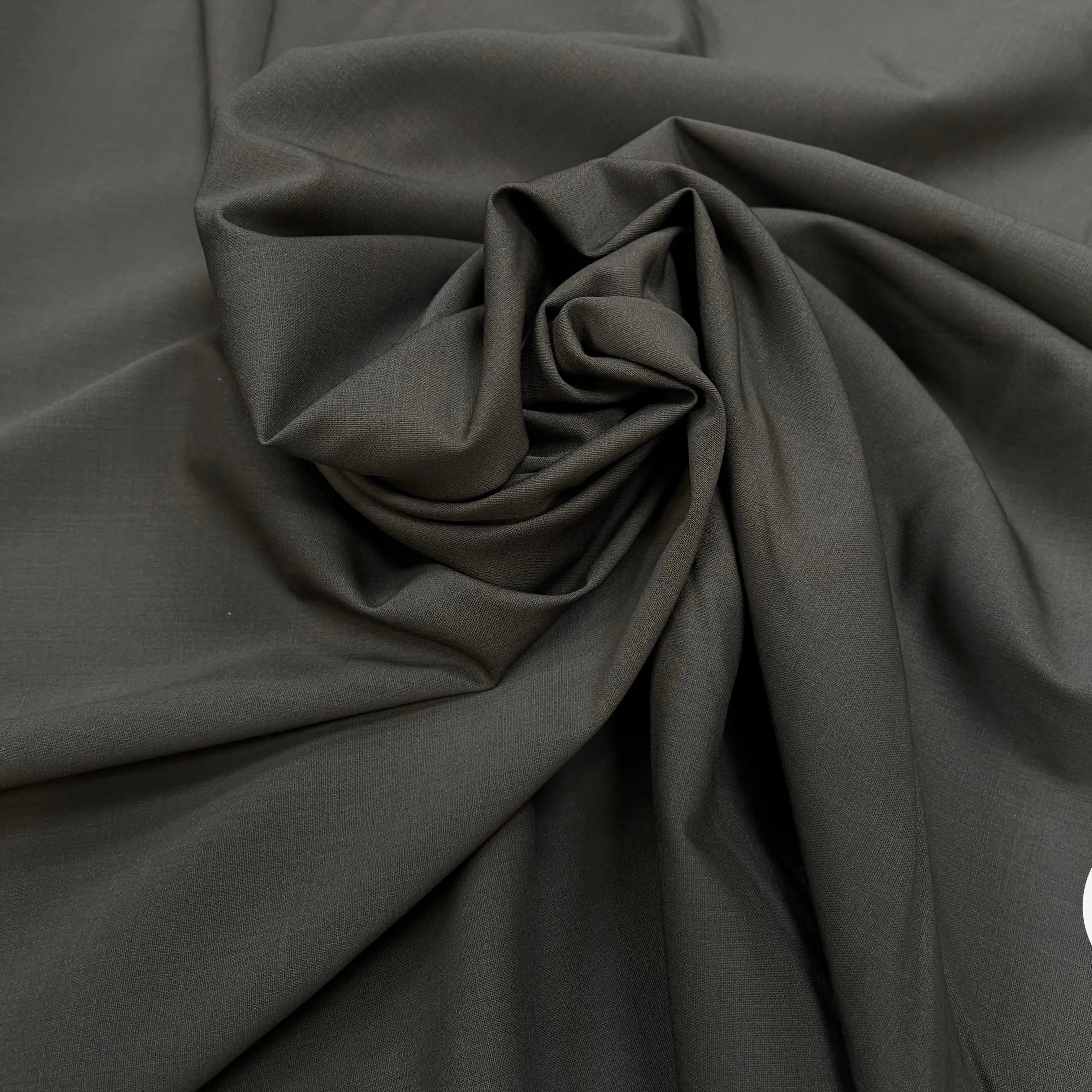 DRAPERIE DE LAINE GRIS KAKI STRETCH DEPERLANTE - My Little Coupon