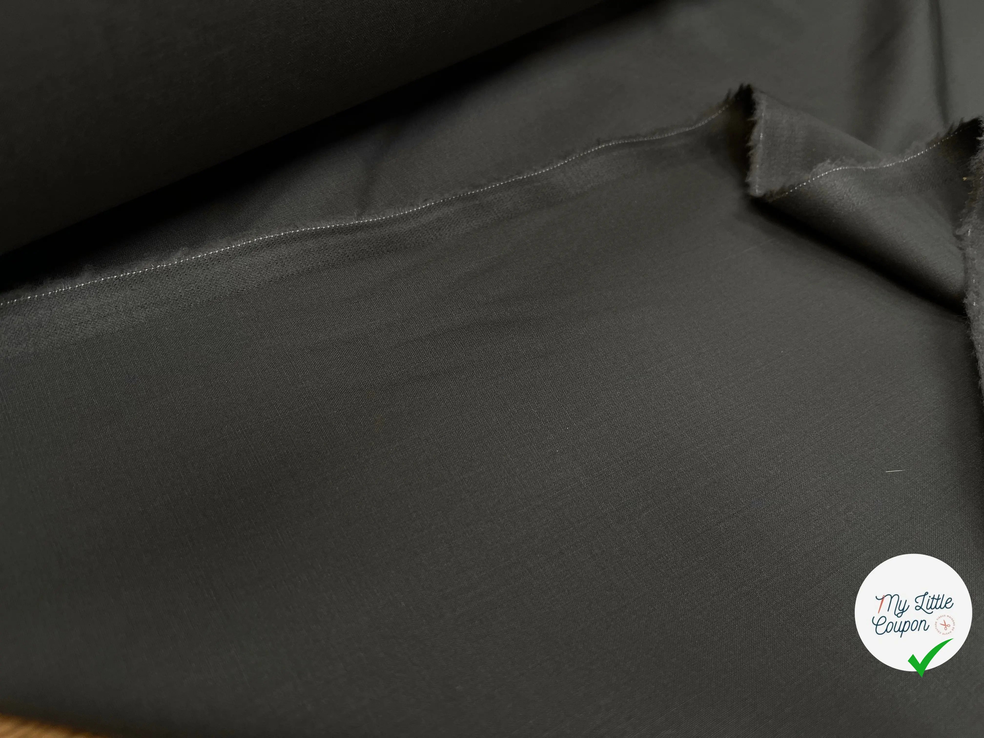 DRAPERIE DE LAINE GRIS KAKI STRETCH DEPERLANTE - My Little Coupon