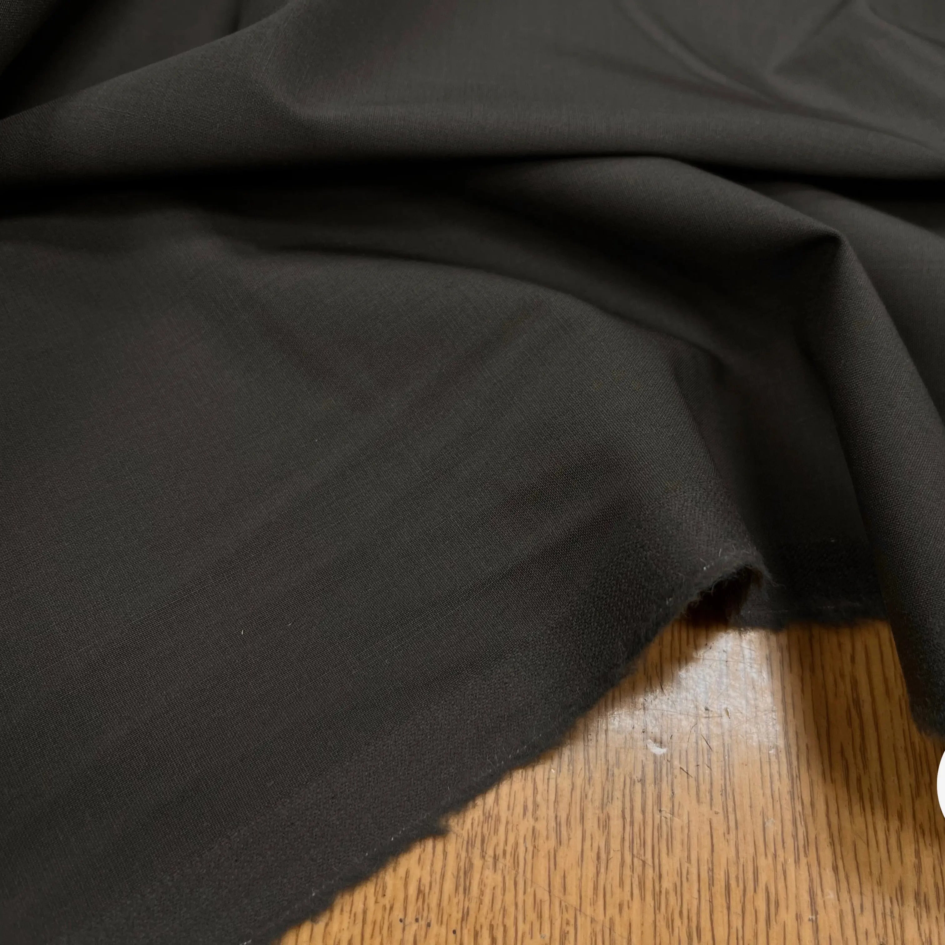 DRAPERIE DE LAINE GRIS KAKI STRETCH DEPERLANTE - My Little Coupon