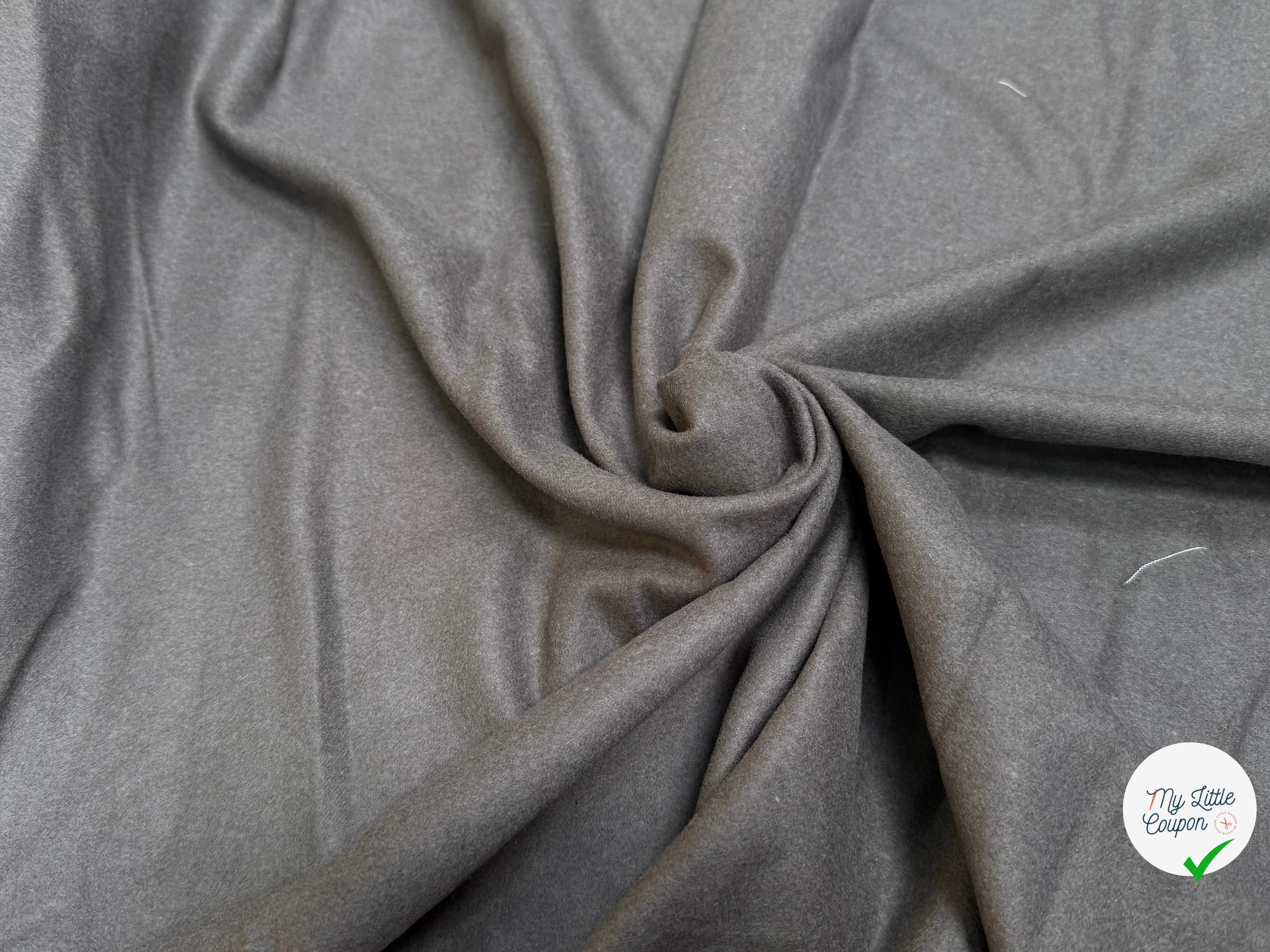 DRAPERIE DE LAINE GRIS MARRONNÉ - My Little Coupon