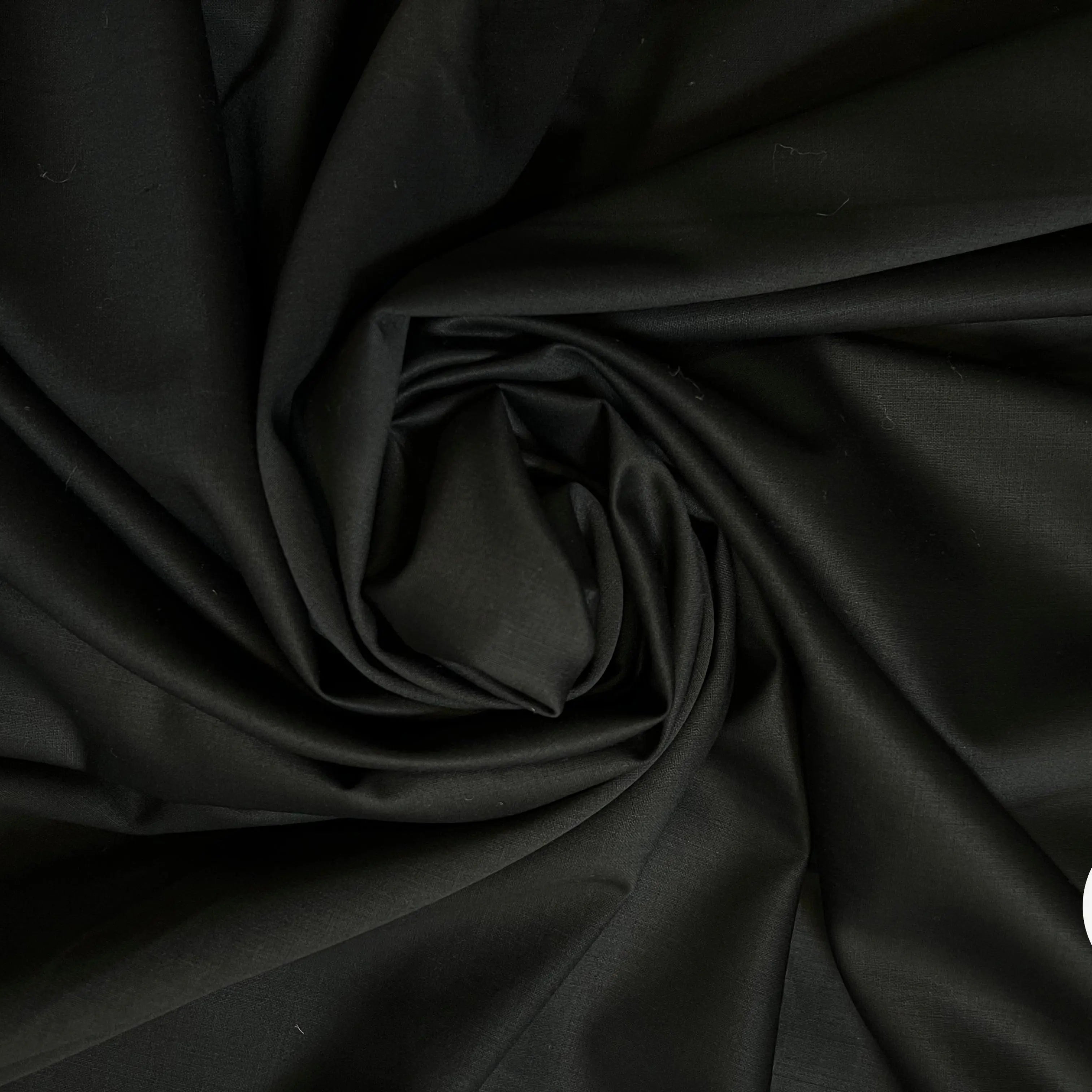 DRAPERIE DE LAINE NOIRE 95% LAINE - coupon de 3 mètres - My Little Coupon - tissu - coudre