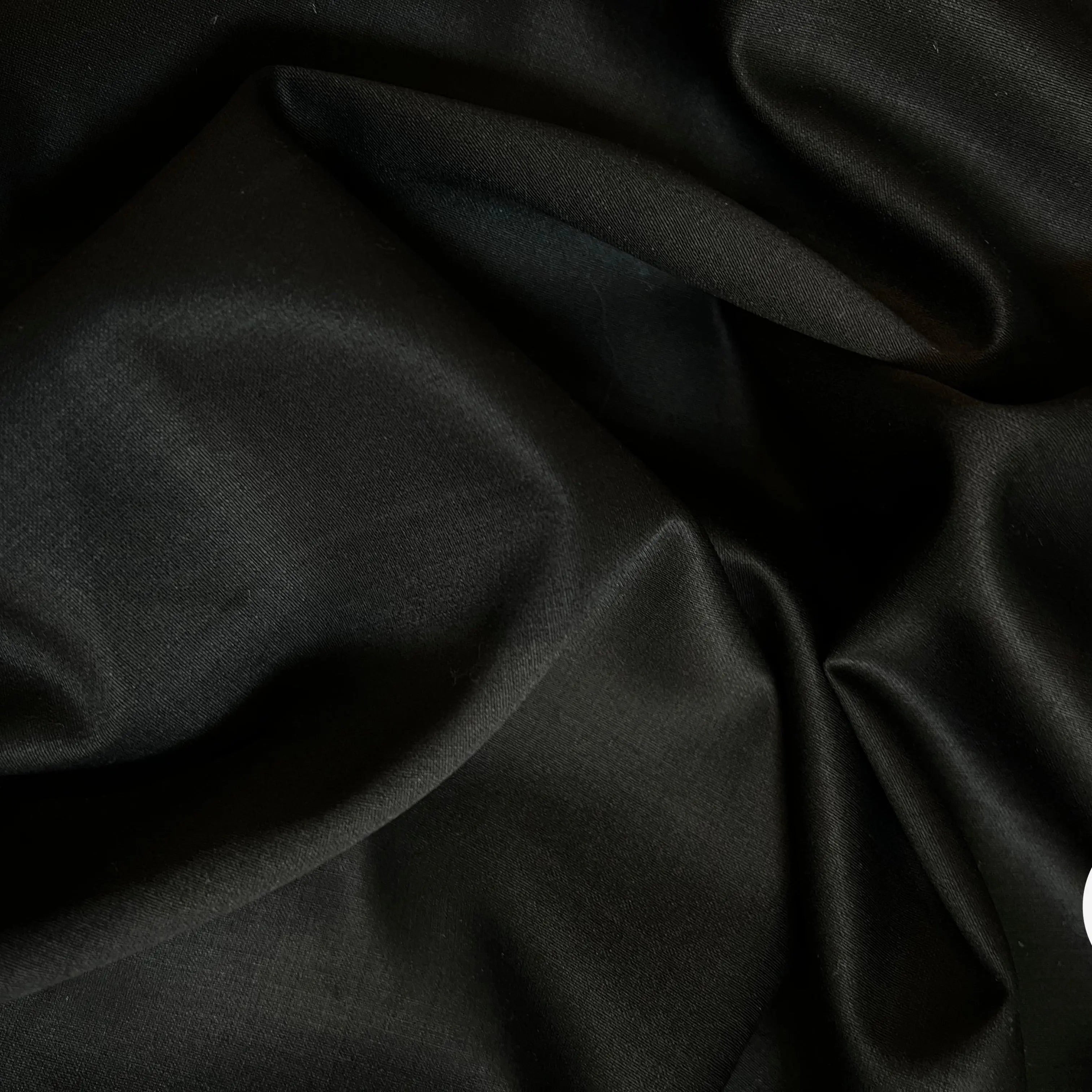 DRAPERIE DE LAINE NOIRE 95% LAINE - coupon de 3 mètres - My Little Coupon - tissu - coudre