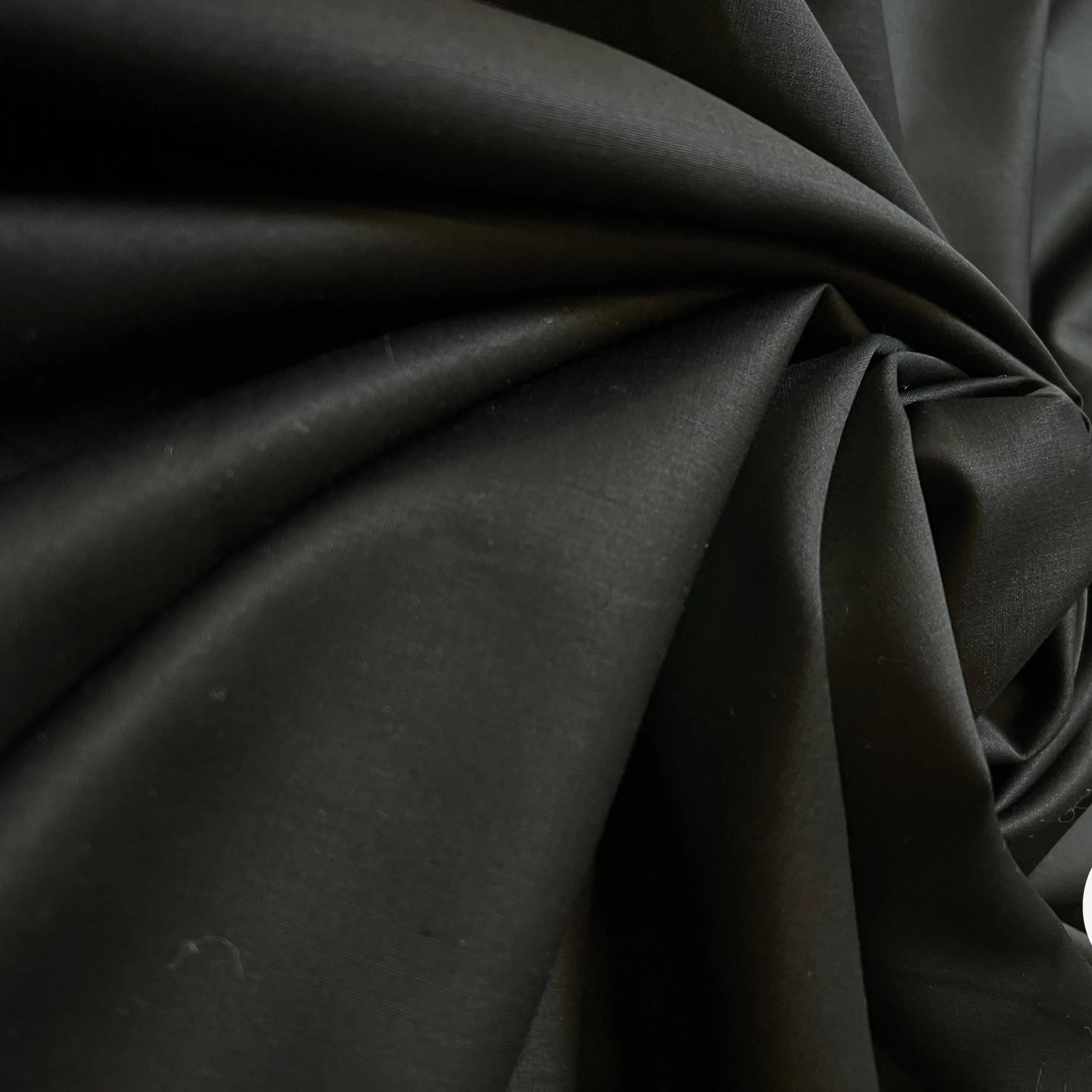 DRAPERIE DE LAINE NOIRE 95% LAINE - coupon de 3 mètres - My Little Coupon - tissu - coudre