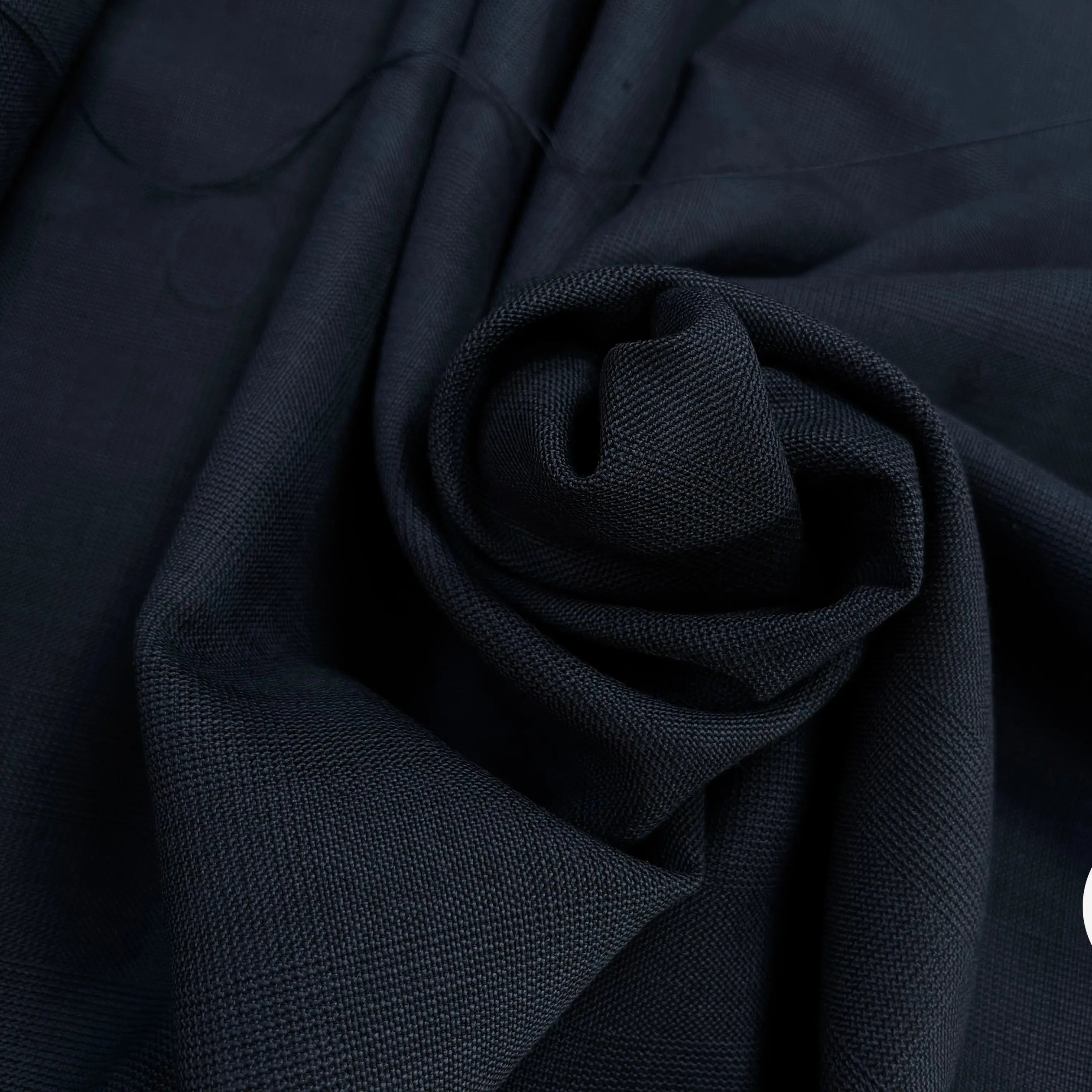 DRAPERIE DE LAINE PIQUÉ BLEU GRIS DEPERLANTE - My Little Coupon