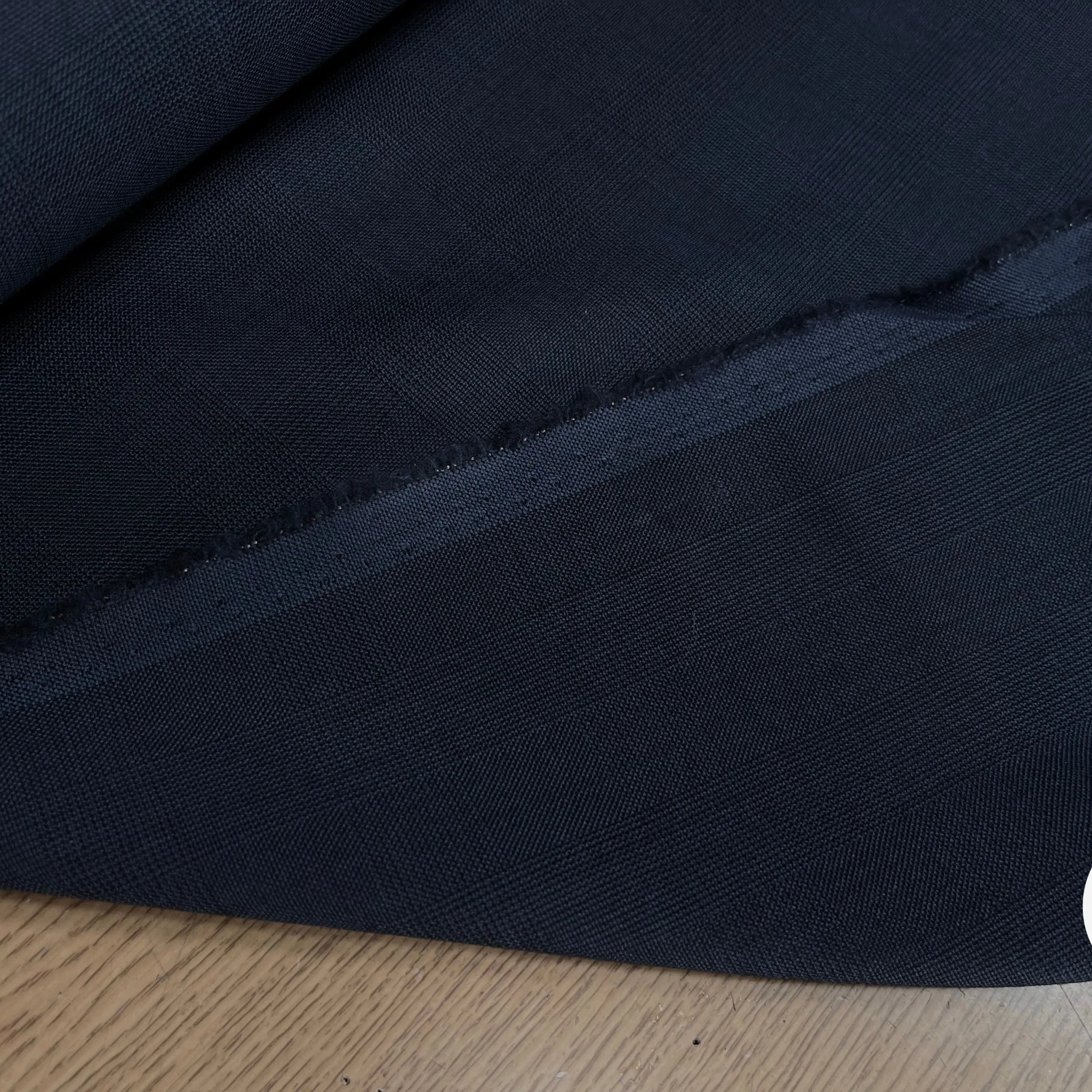 DRAPERIE DE LAINE PIQUÉ BLEU GRIS DEPERLANTE - My Little Coupon