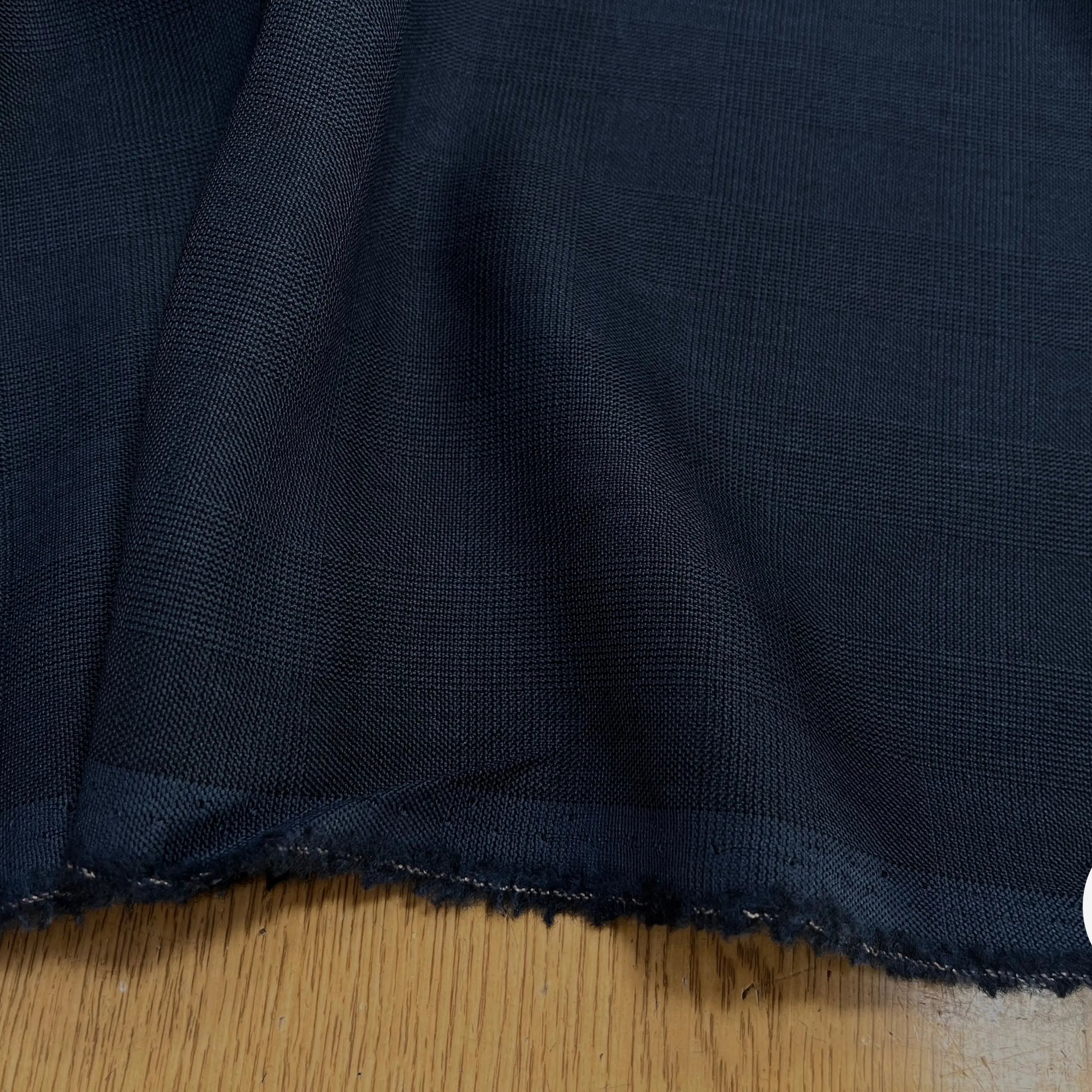 DRAPERIE DE LAINE PIQUÉ BLEU GRIS DEPERLANTE - My Little Coupon