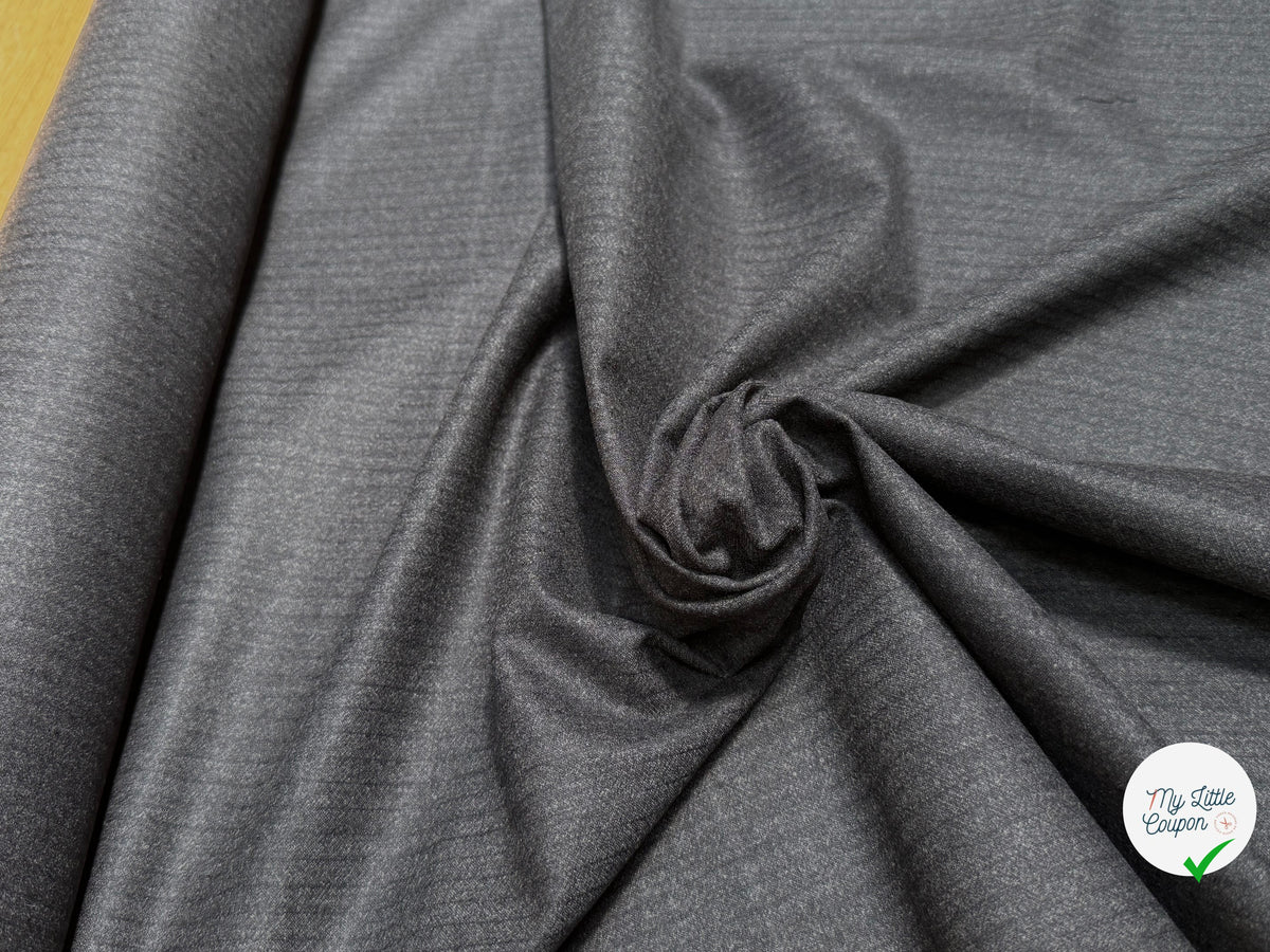 DRAPERIE DE LAINE RAYÉE GRIS BELLE TENUE - My Little Coupon