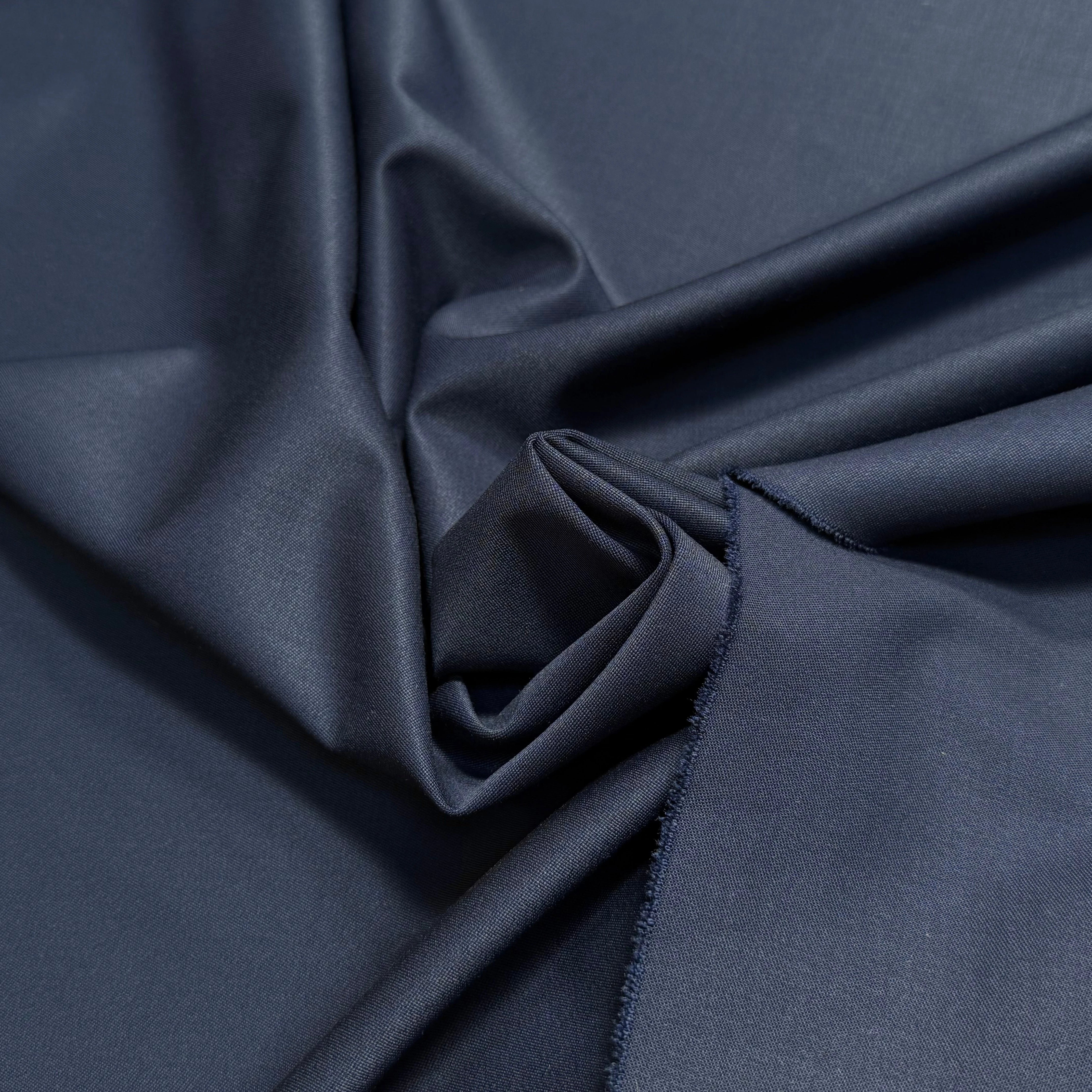 DRAPERIE DE LAINE SATINÉE NAVY TRÈS BELLE TENUE - My Little Coupon