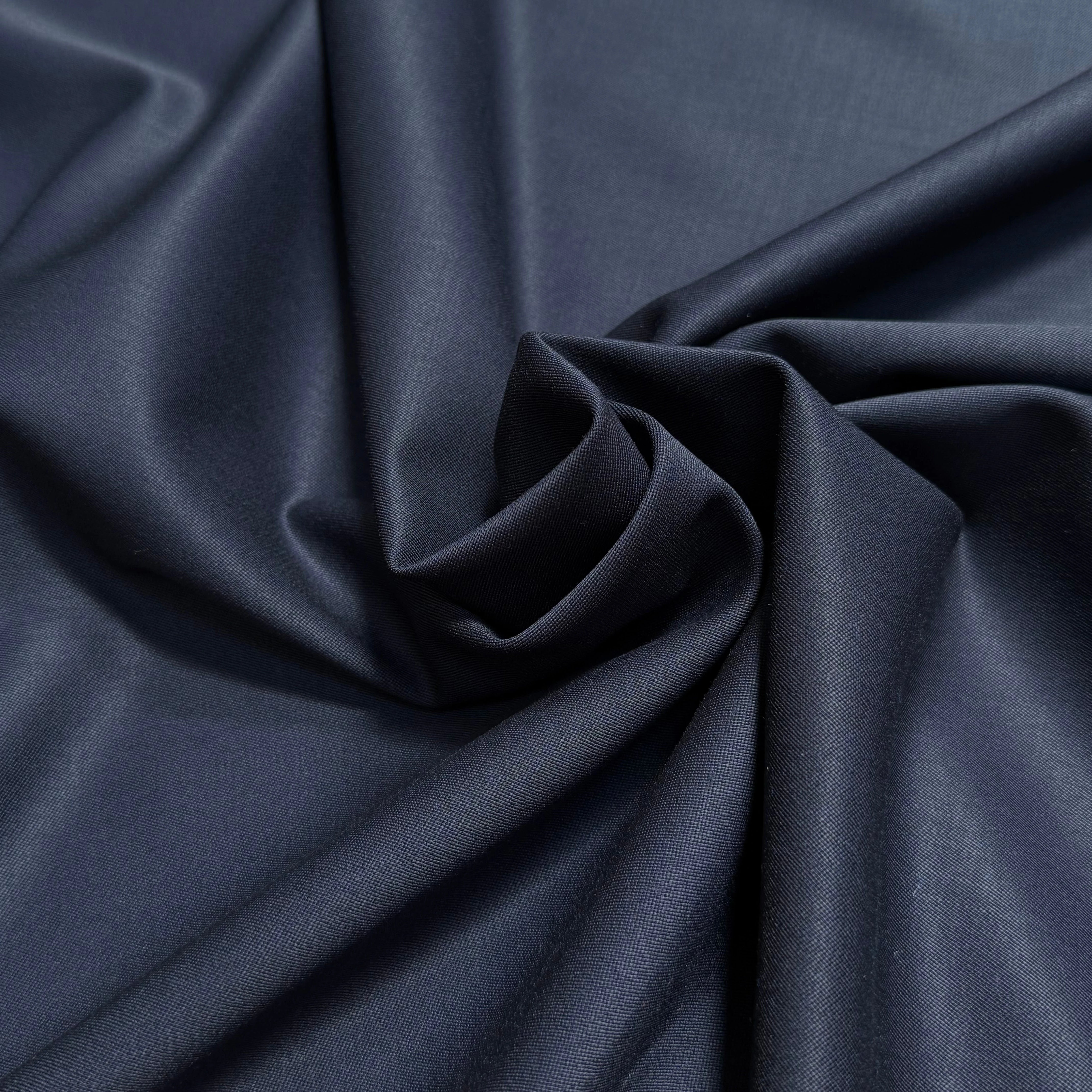DRAPERIE DE LAINE SATINÉE NAVY TRÈS BELLE TENUE - My Little Coupon