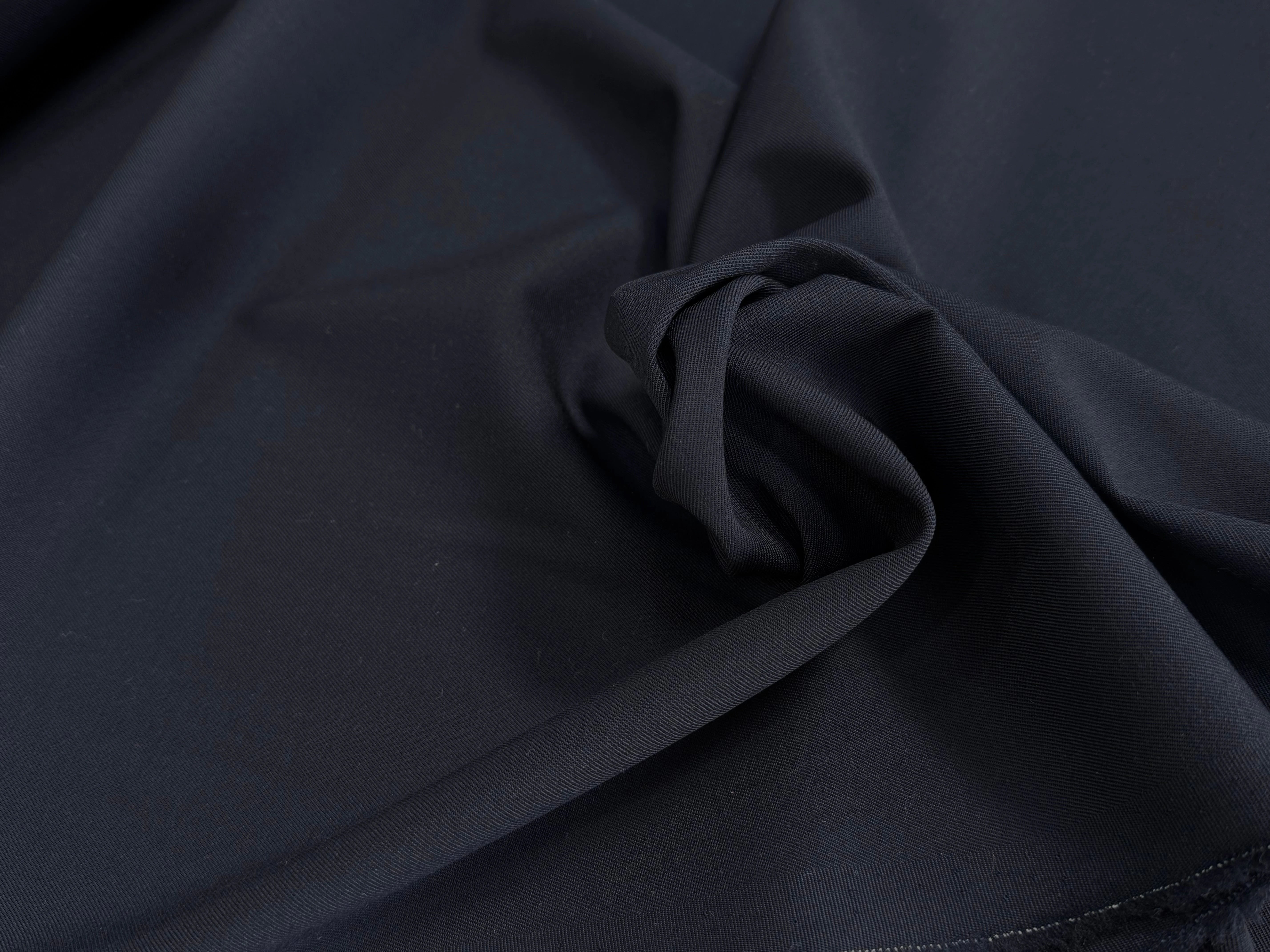 DRAPERIE DE LAINE SERGÉE LOURDE ET STRETCH BLEU NUIT BELLE TENUE - My Little Coupon