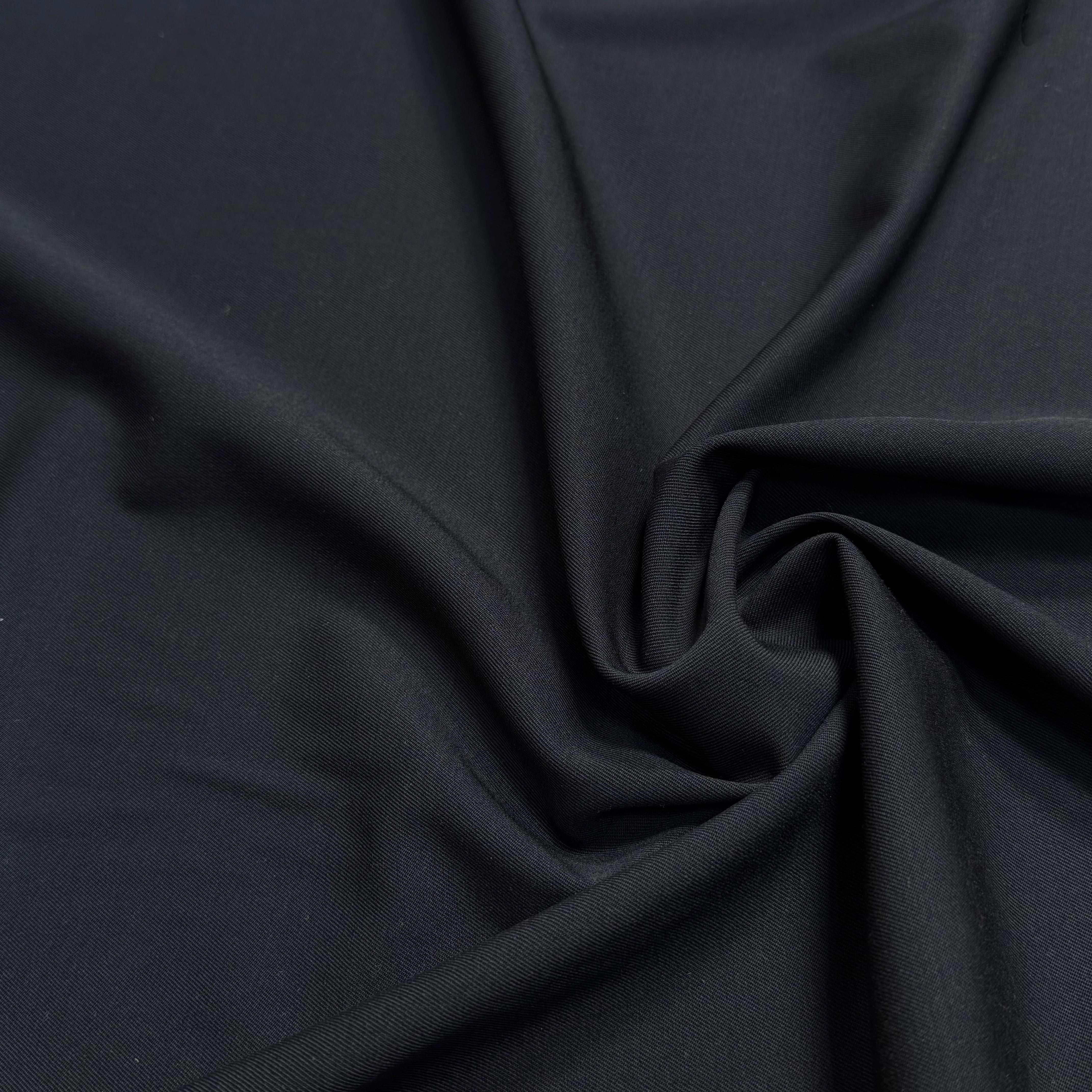 DRAPERIE DE LAINE SERGÉE STRETCH BLEU MARINE FONCÉ - My Little Coupon