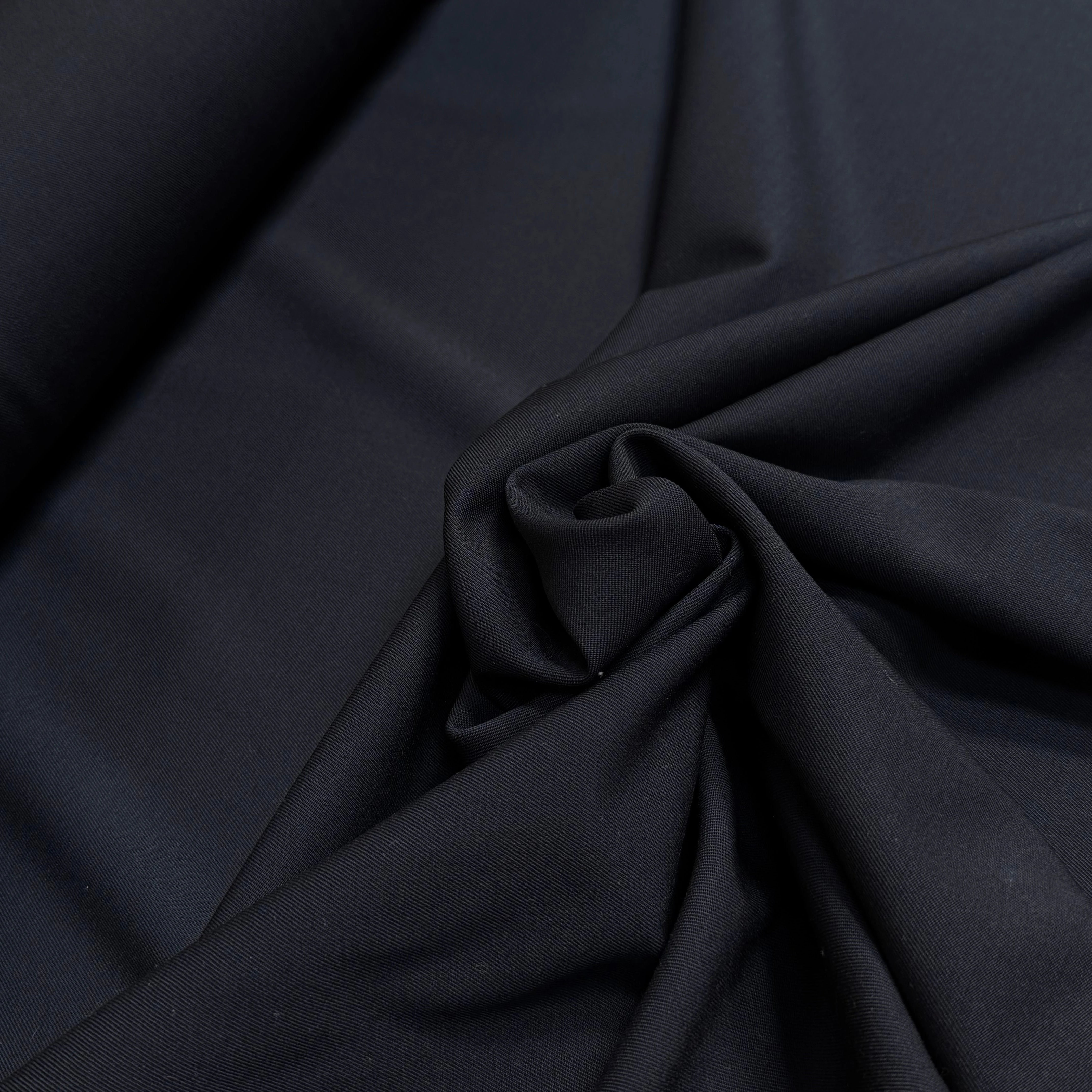 DRAPERIE DE LAINE SERGÉE STRETCH BLEU MARINE FONCÉ - My Little Coupon