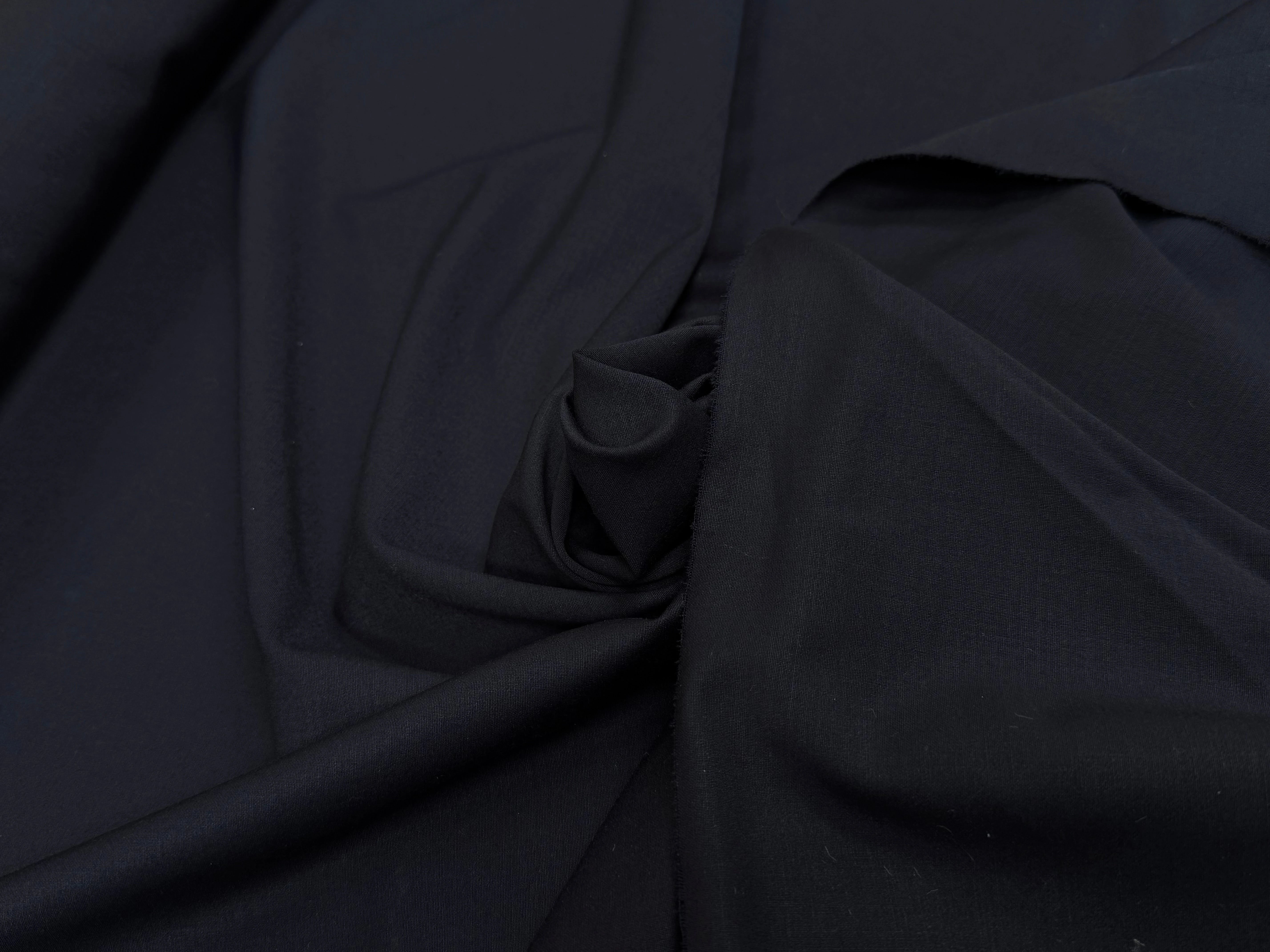 DRAPERIE DE LAINE STRETCH BEAU TOMBÉ MARINE FONCÉ - My Little Coupon