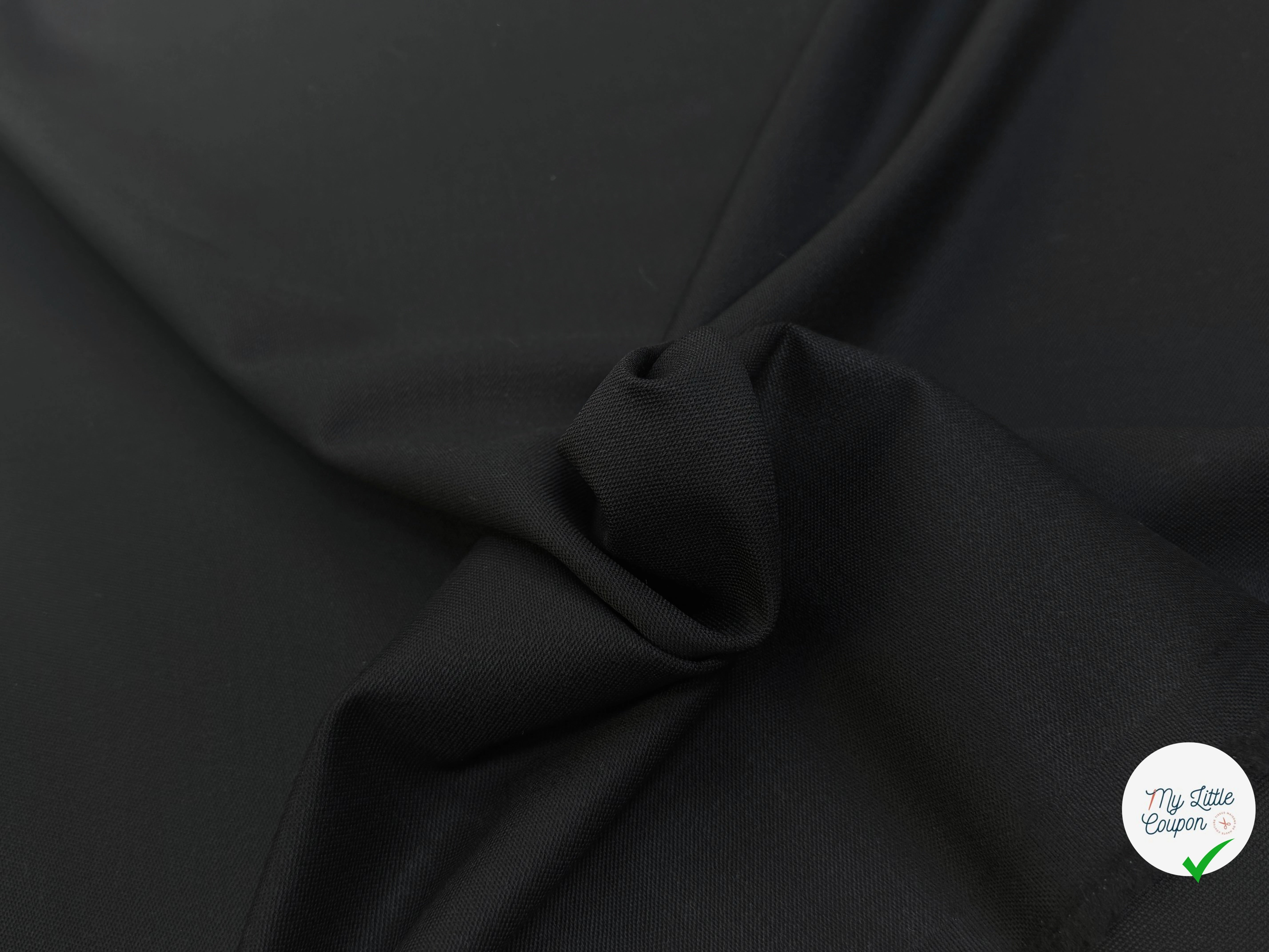 DRAPERIE DE LAINE STRETCH BEAU TOMBÉ NOIR - My Little Coupon
