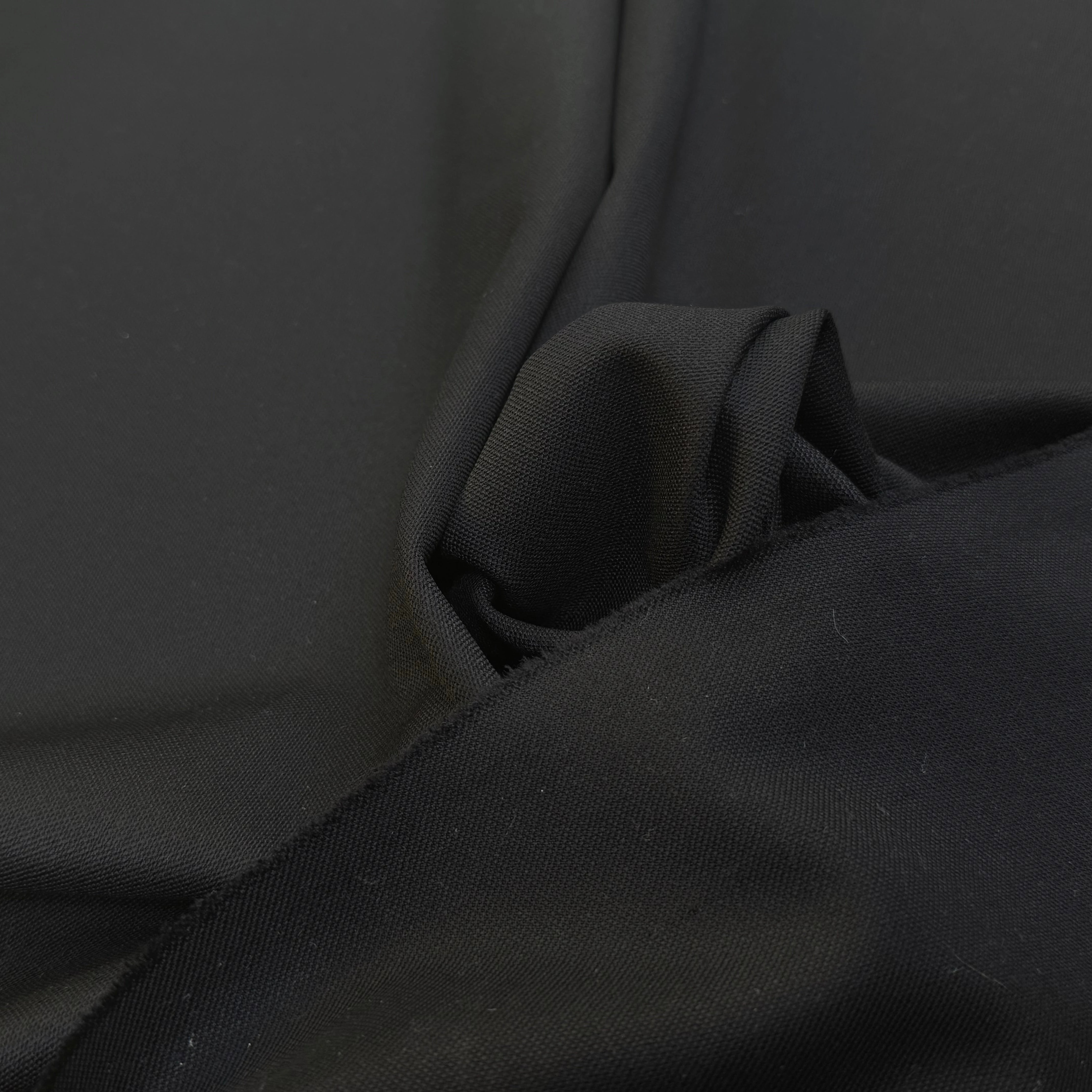 DRAPERIE DE LAINE STRETCH BEAU TOMBÉ NOIR - My Little Coupon