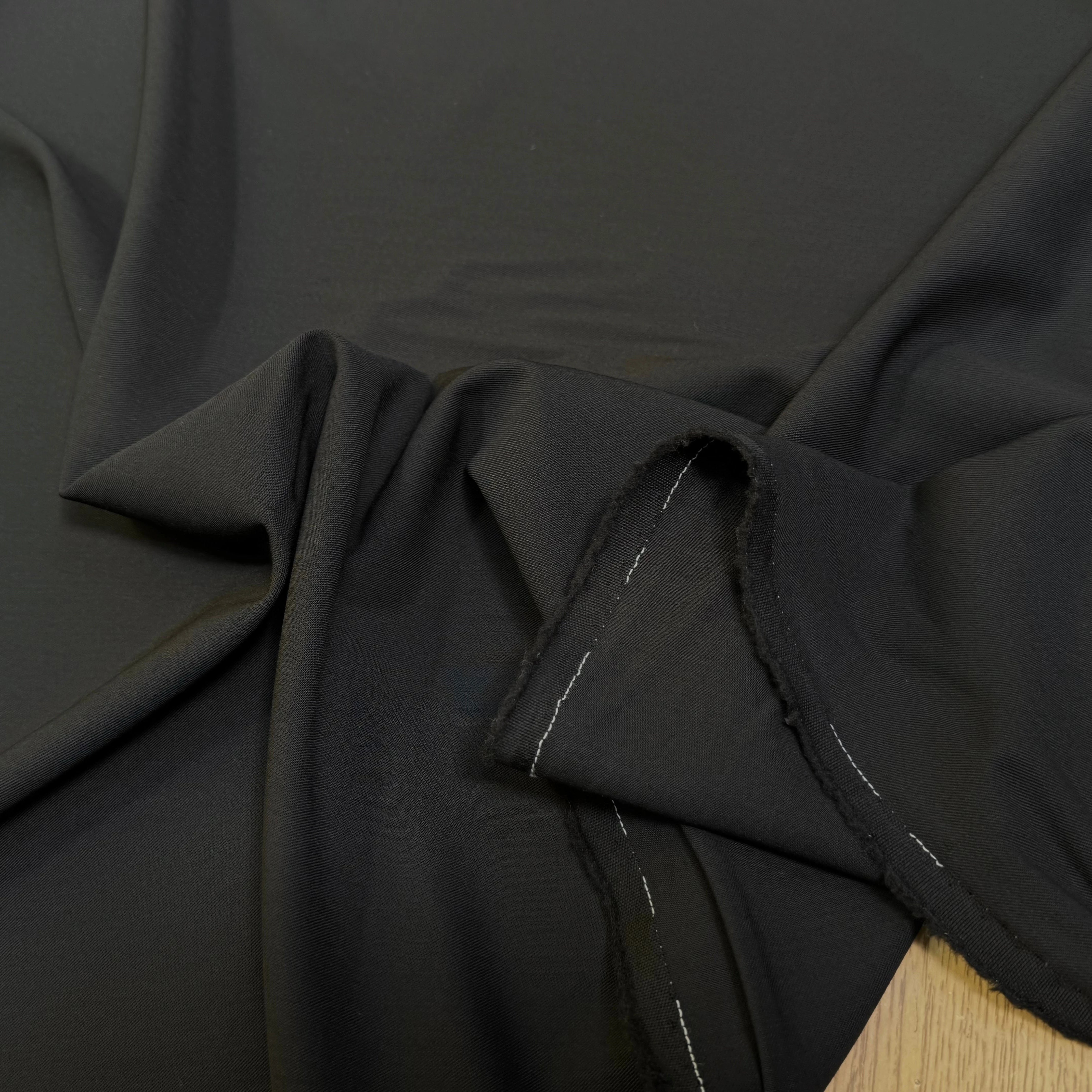 DRAPERIE DE LAINE STRETCH SUBLIME NOIR 96% LAINE - My Little Coupon