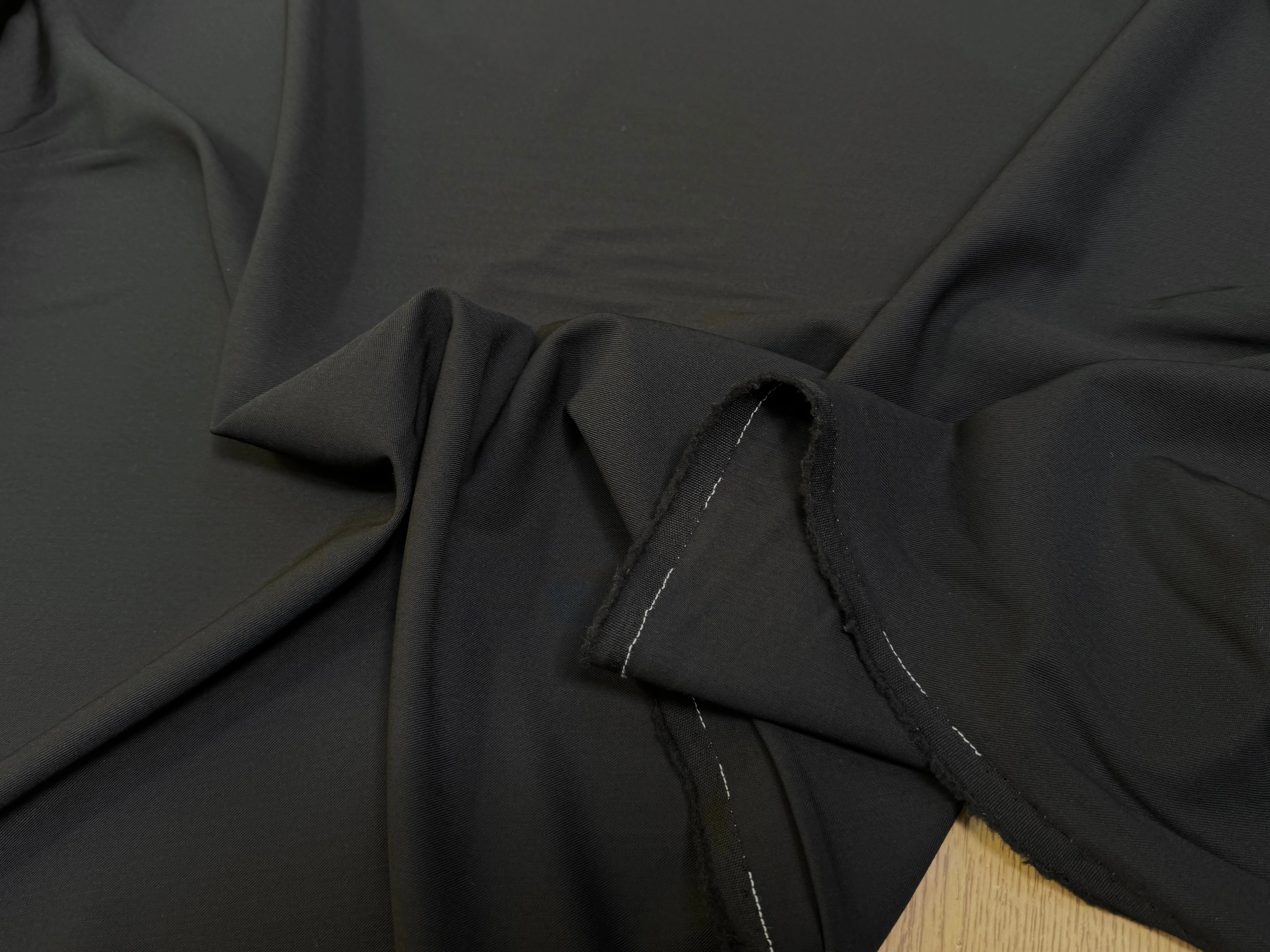 DRAPERIE DE LAINE STRETCH SUBLIME NOIR 96% LAINE - My Little Coupon