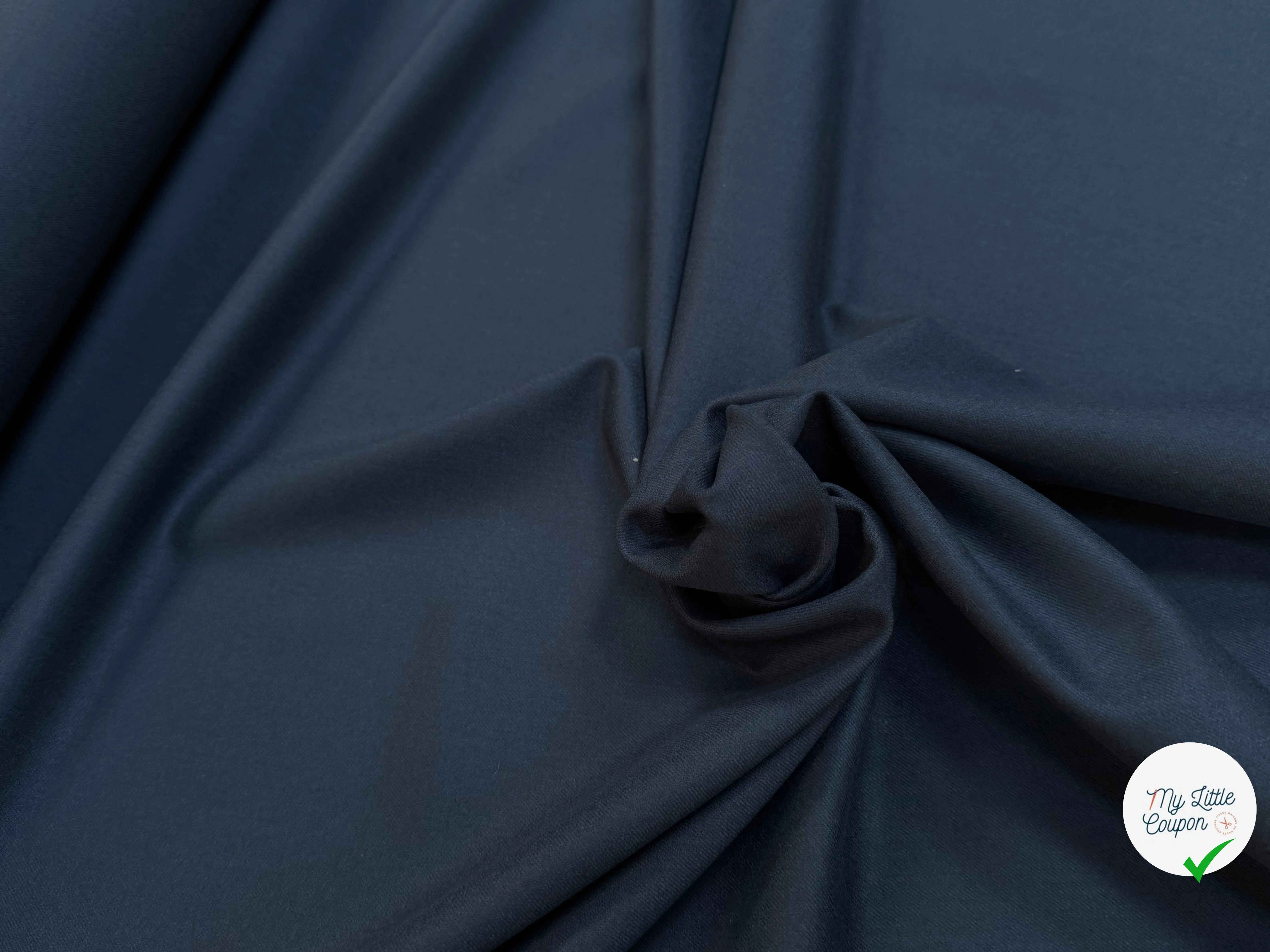 DRAPERIE DE LAINE STRETCH TOUCHER RAFFINÉ BLEU GRIS - My Little Coupon