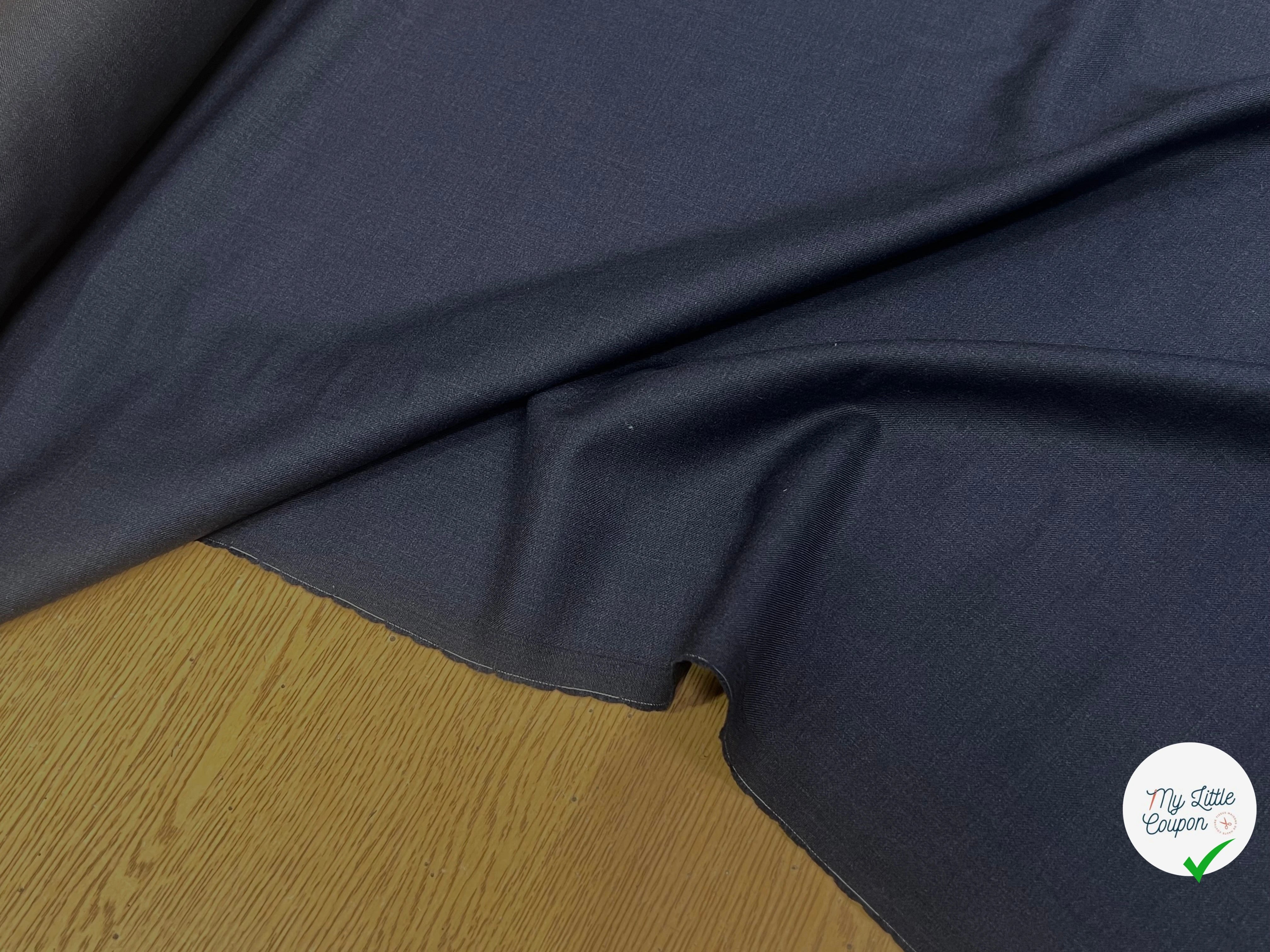 DRAPERIE DE LAINE TENUE ÉLÉGANTE BLEU GRIS TRÈS BEAU TOUCHER - My Little Coupon