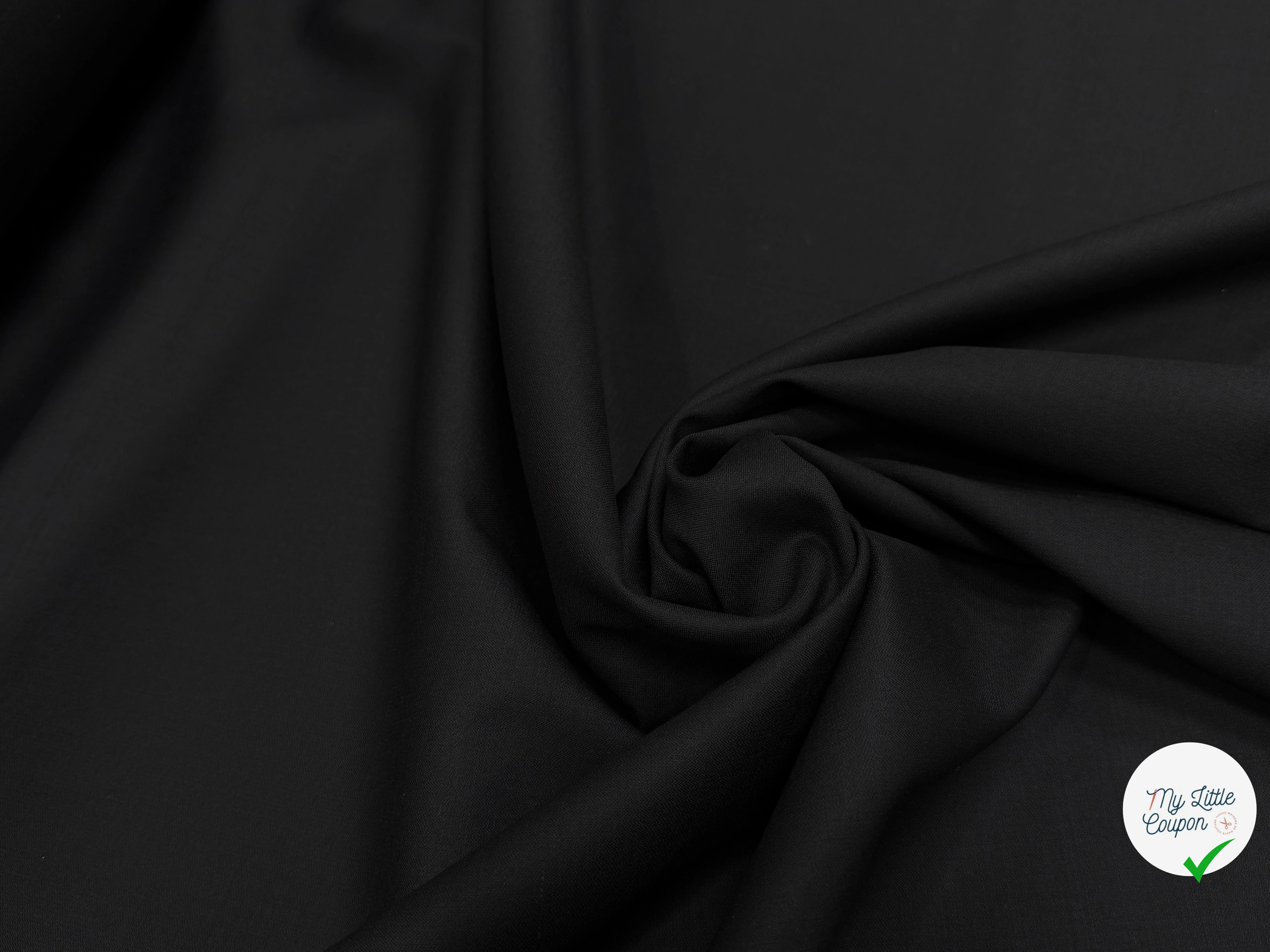 DRAPERIE DE LAINE TRÈS BELLE TENUE NOIR ULTRA BELLE - My Little Coupon