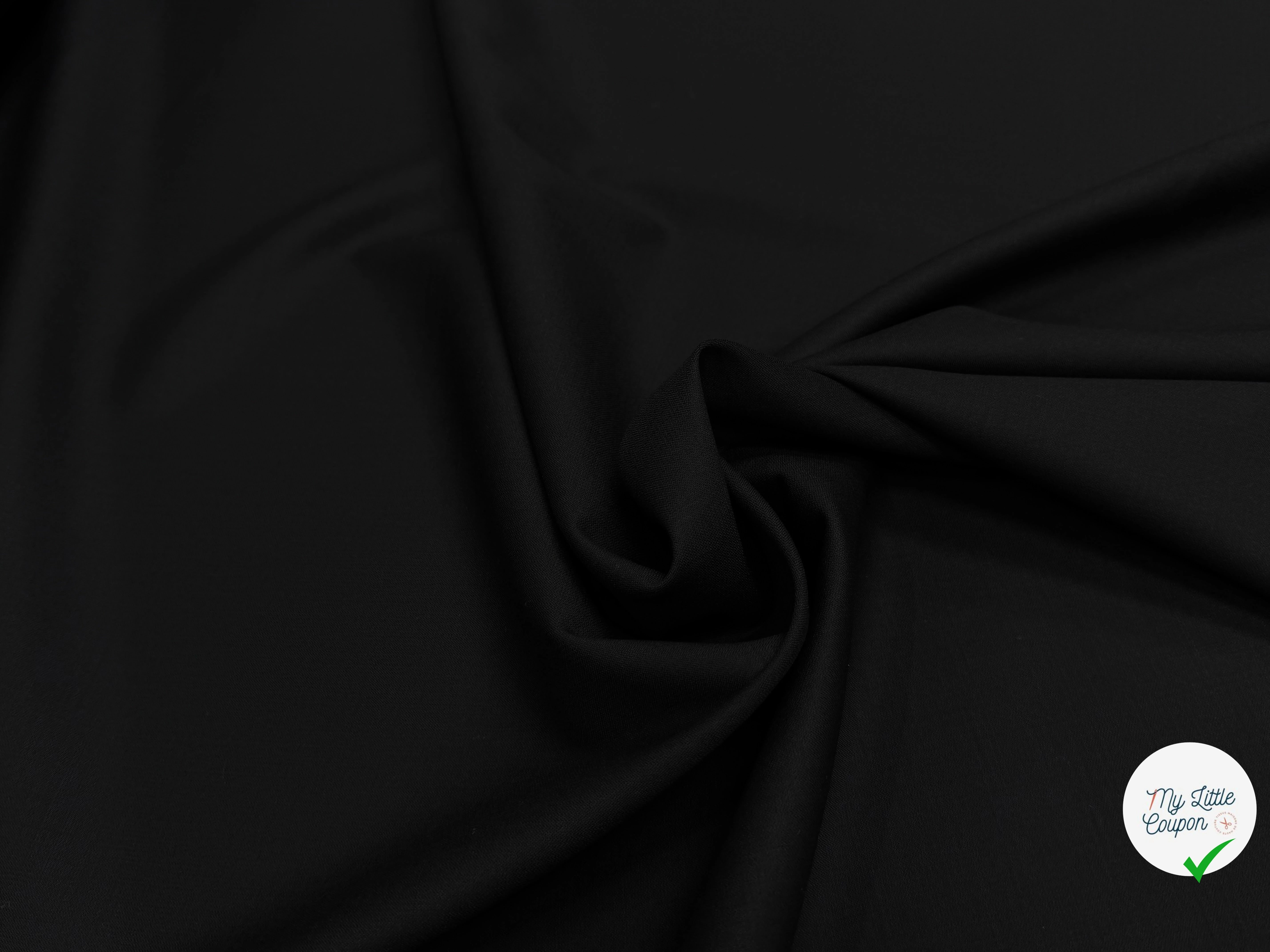 DRAPERIE DE LAINE TRÈS BELLE TENUE NOIR ULTRA BELLE - My Little Coupon