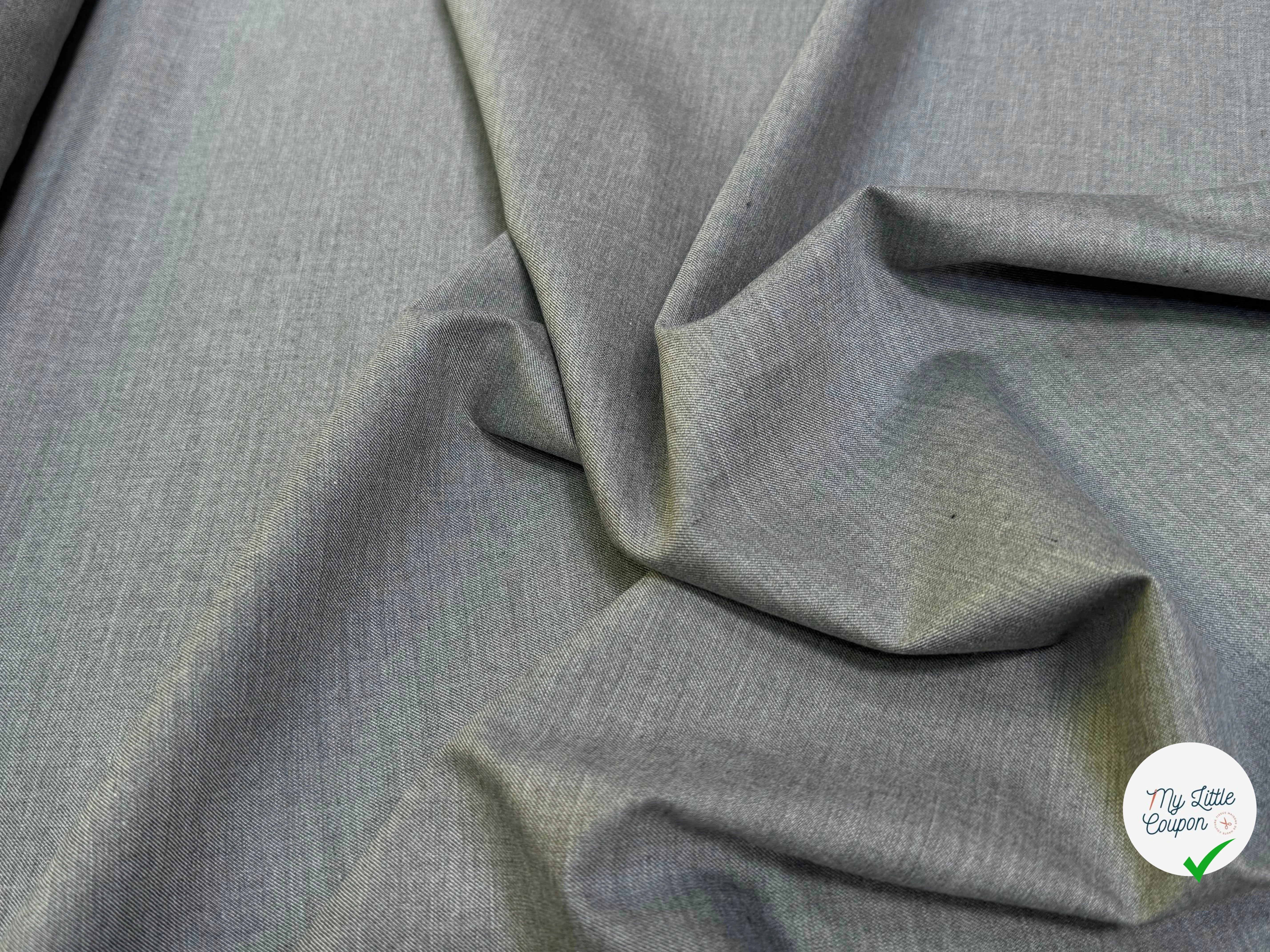 DRAPERIE DE LAINE ULTRA BELLE GRIS CHINÉ STRETCH TOUCHER DOUX - My Little Coupon