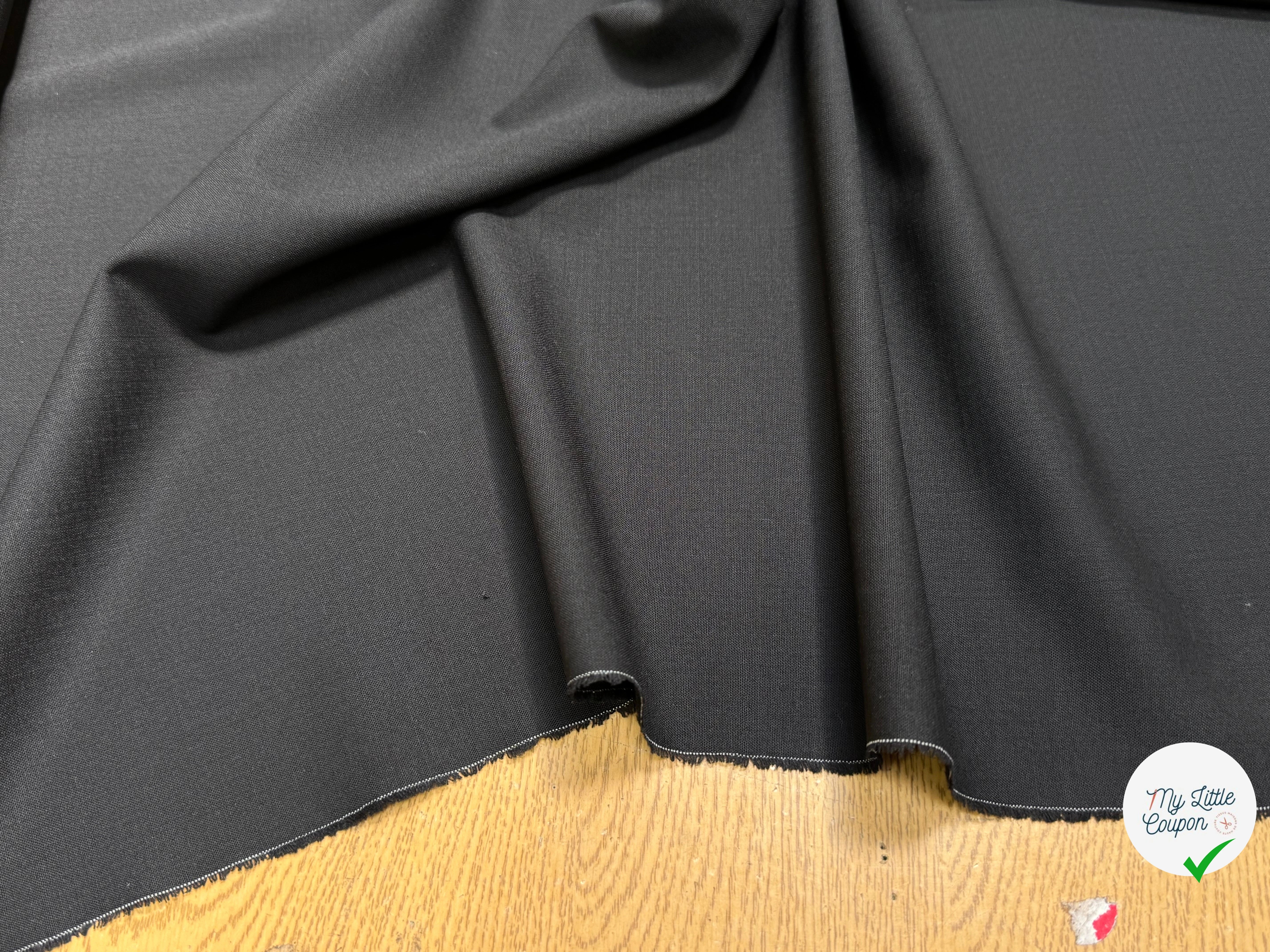 DRAPERIE DE LAINE ULTRA BELLE UNI NOIR - My Little Coupon