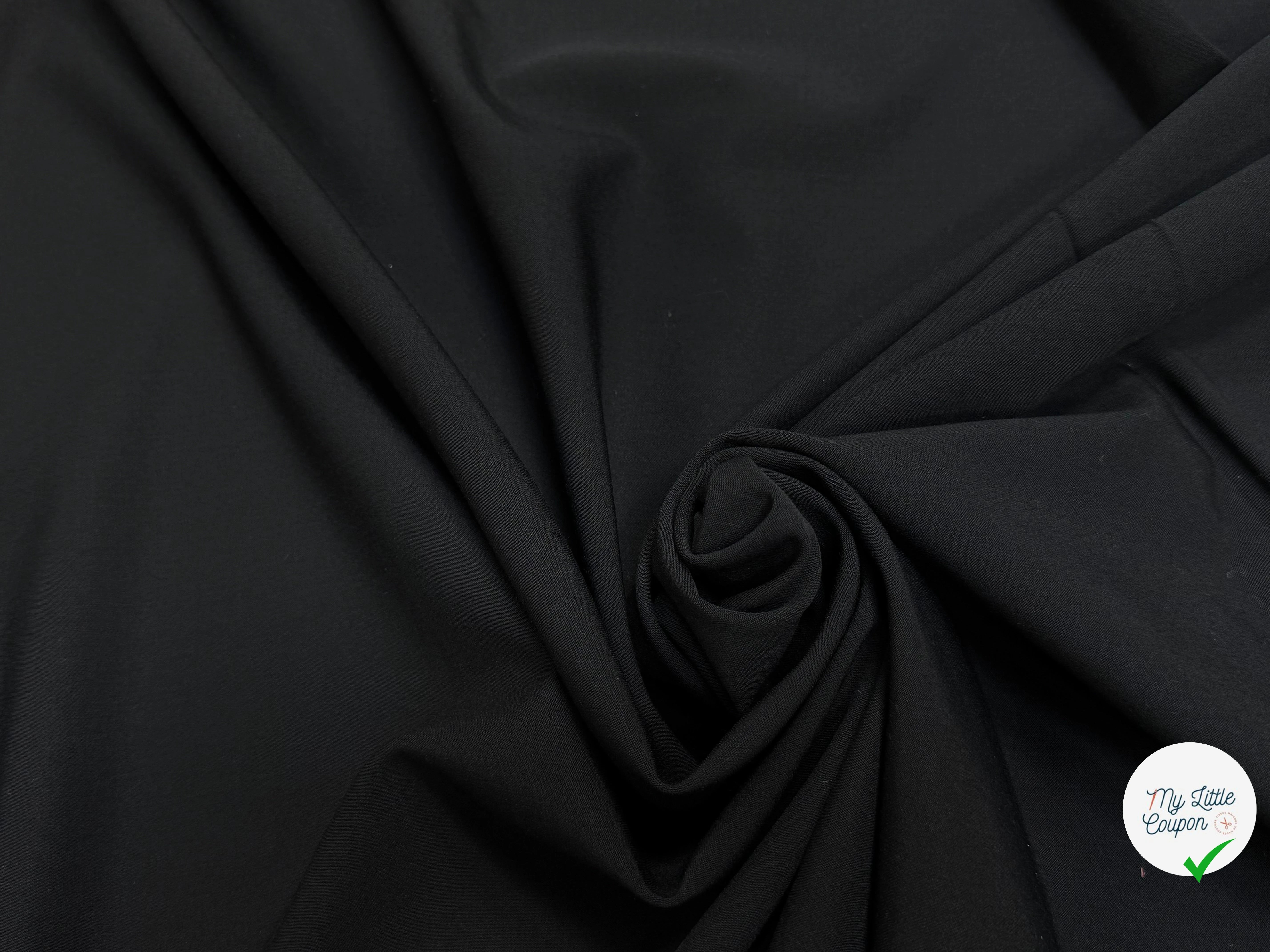 DRAPERIE DE LAINE ULTRA STRETCH HAUT DE GAMME NOIR - My Little Coupon