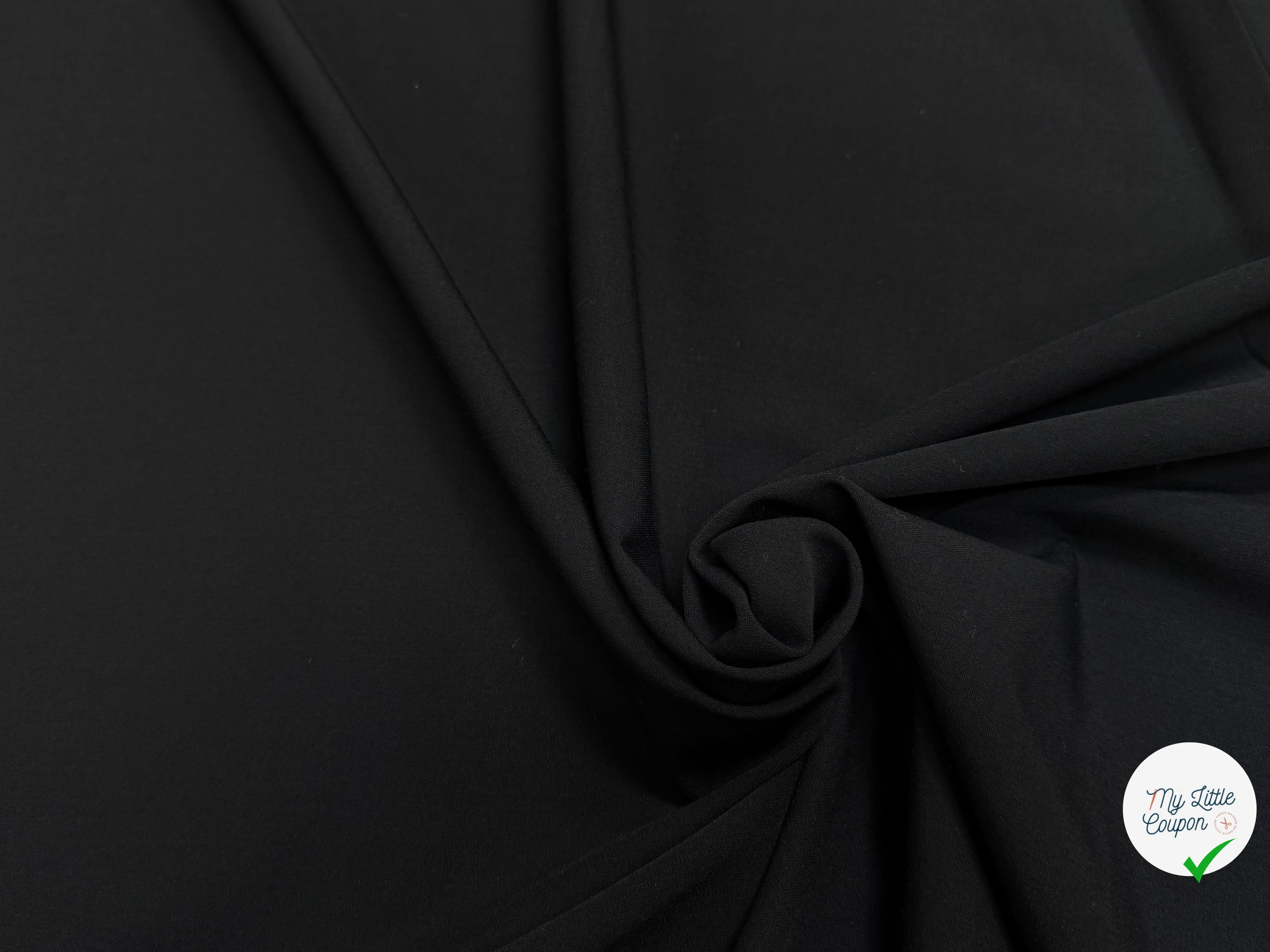 DRAPERIE DE LAINE ULTRA STRETCH HAUT DE GAMME NOIR - My Little Coupon