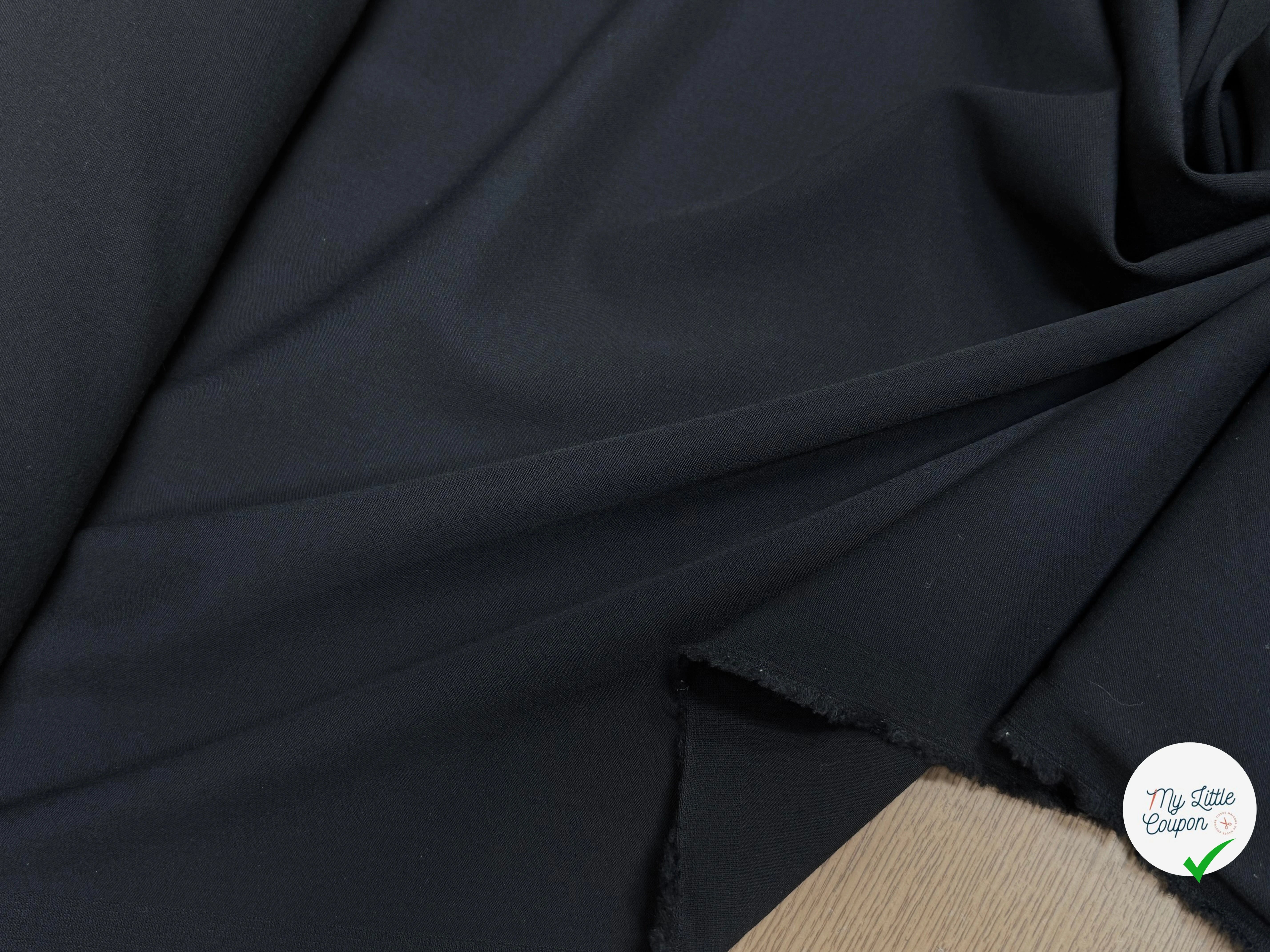 DRAPERIE DE LAINE ULTRA STRETCH HAUT DE GAMME NOIR - My Little Coupon